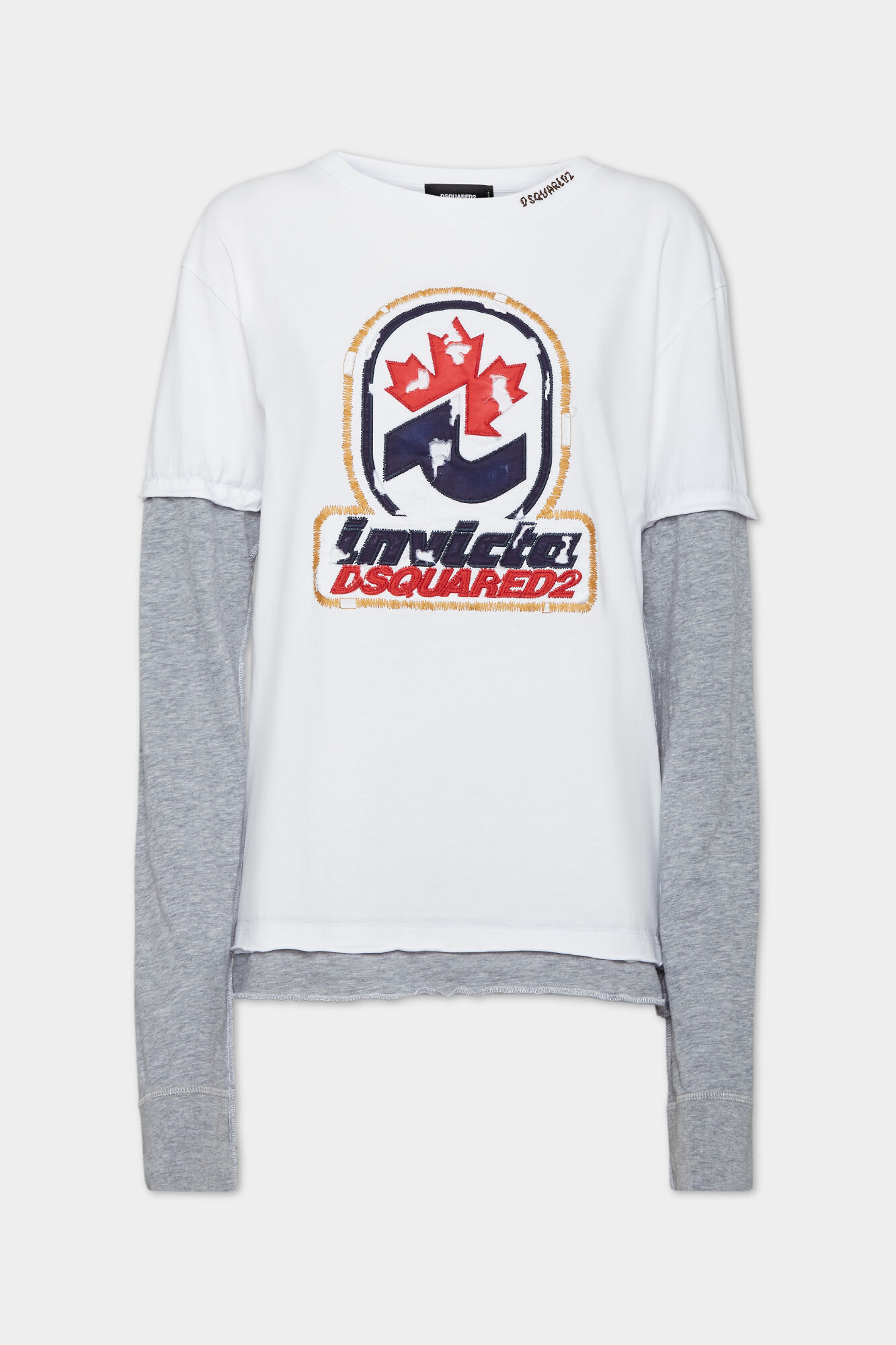 Washed And Destroyed Invicta Long Sleeved T-Shirt