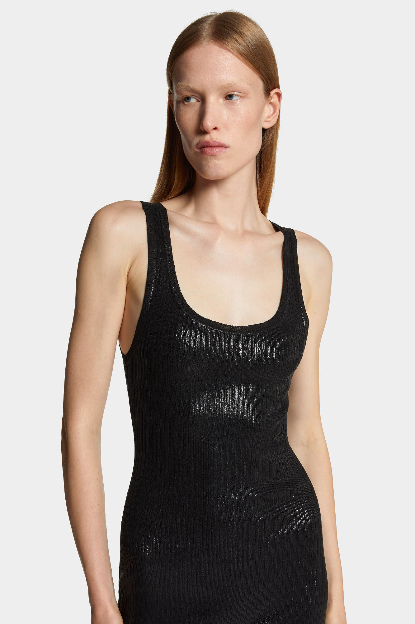 Shimmer Knit Midi Dress