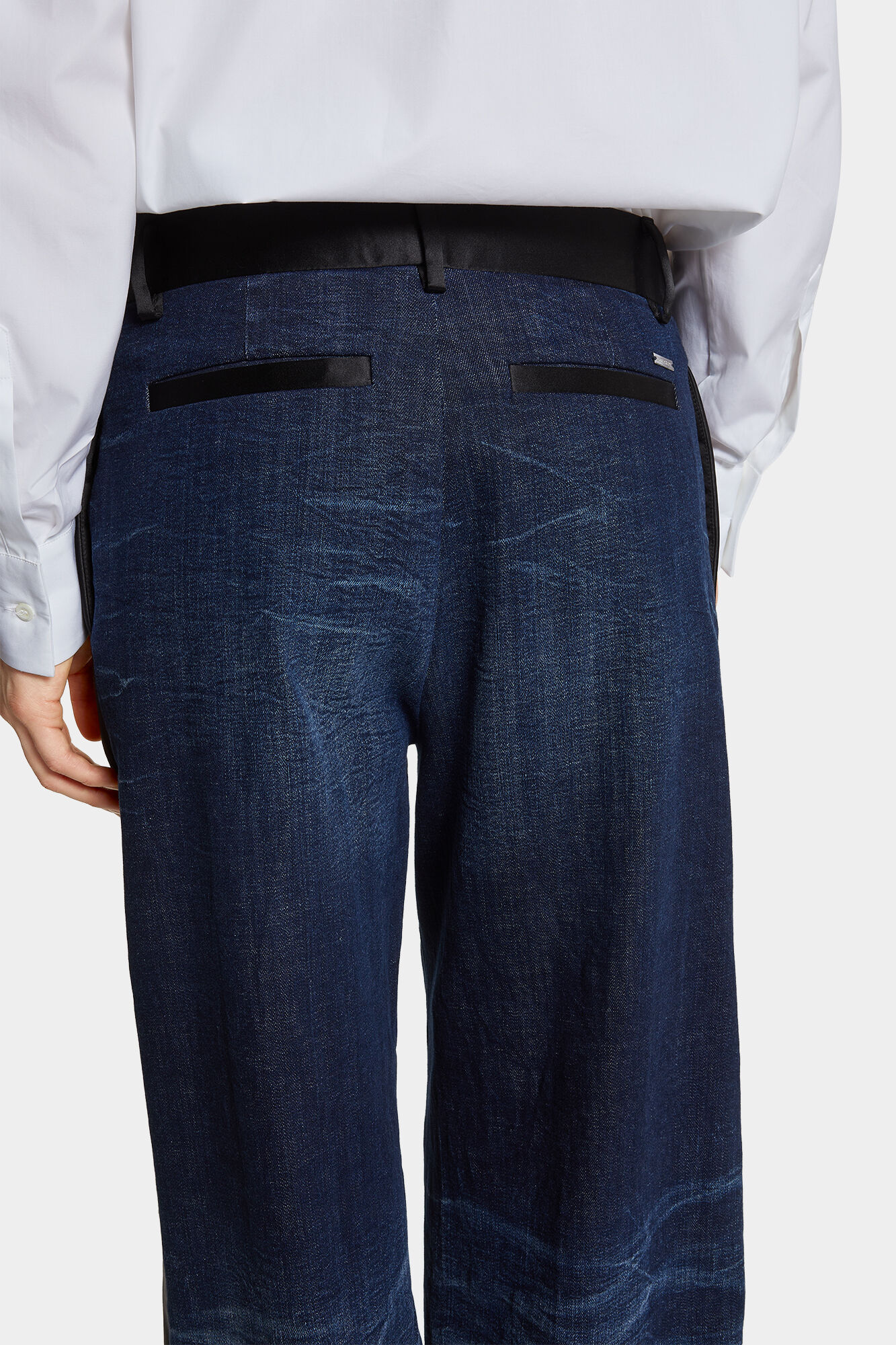 Dark Ripped Tuxedo Pant