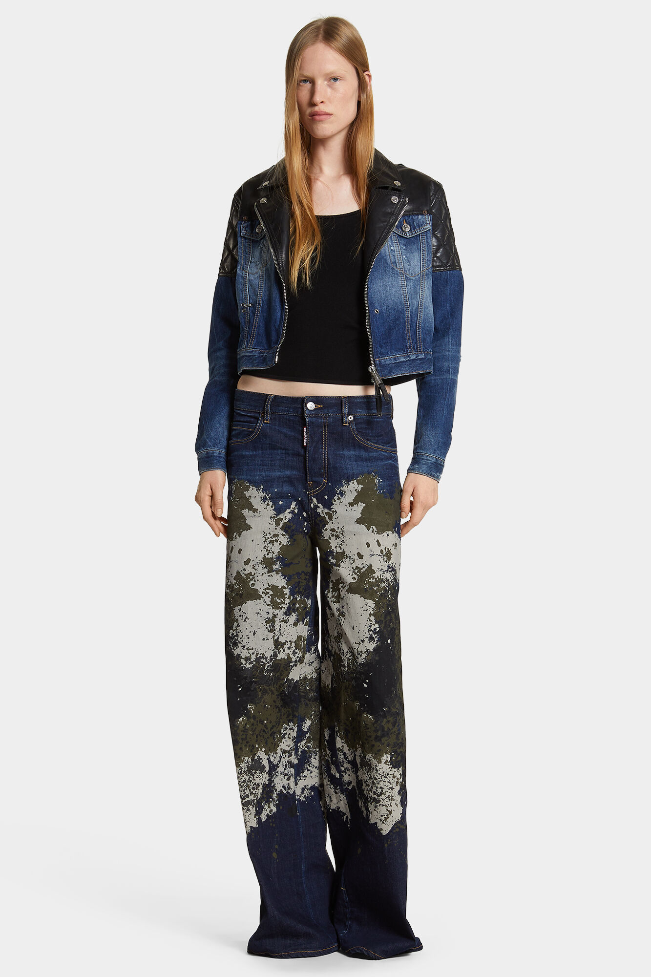 Dark Urban Camo Wash Traveller Jeans