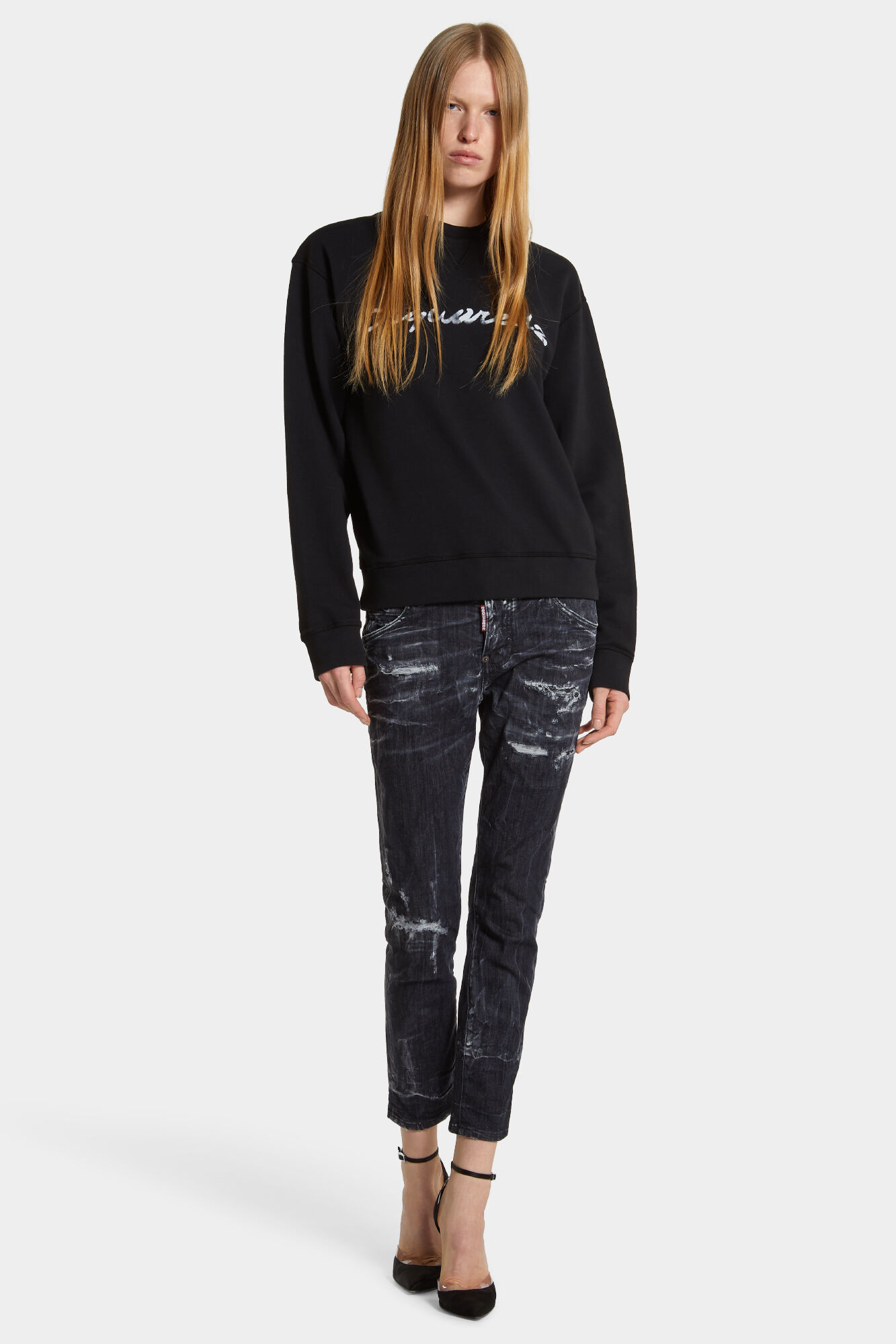 Dyed Just Right Fit Doodle Sweatshirt