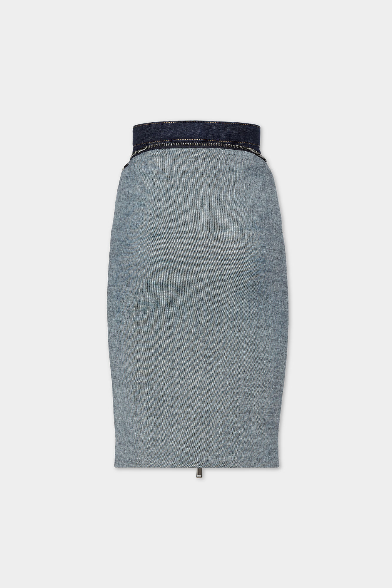 Dark Urban Wash Upside Jeans Skirt