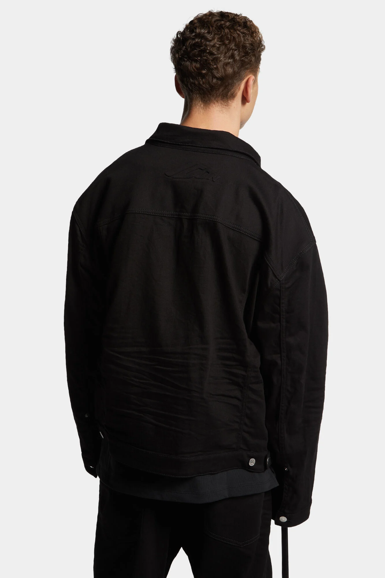 Icon New Generation Black Oversized Jean Jacket