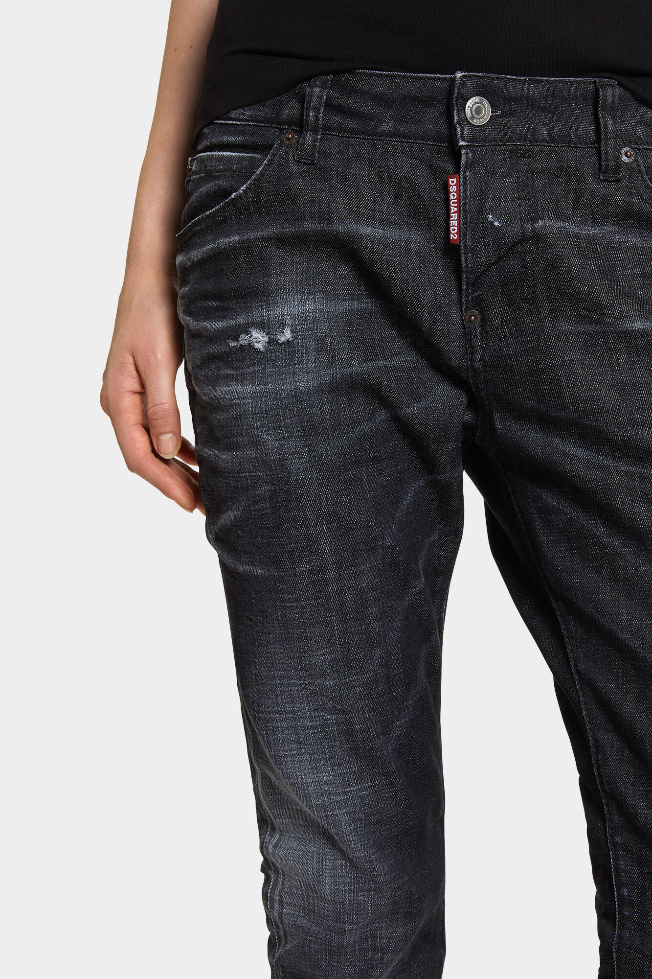 Black Easy Wash Cool Girl Jeans