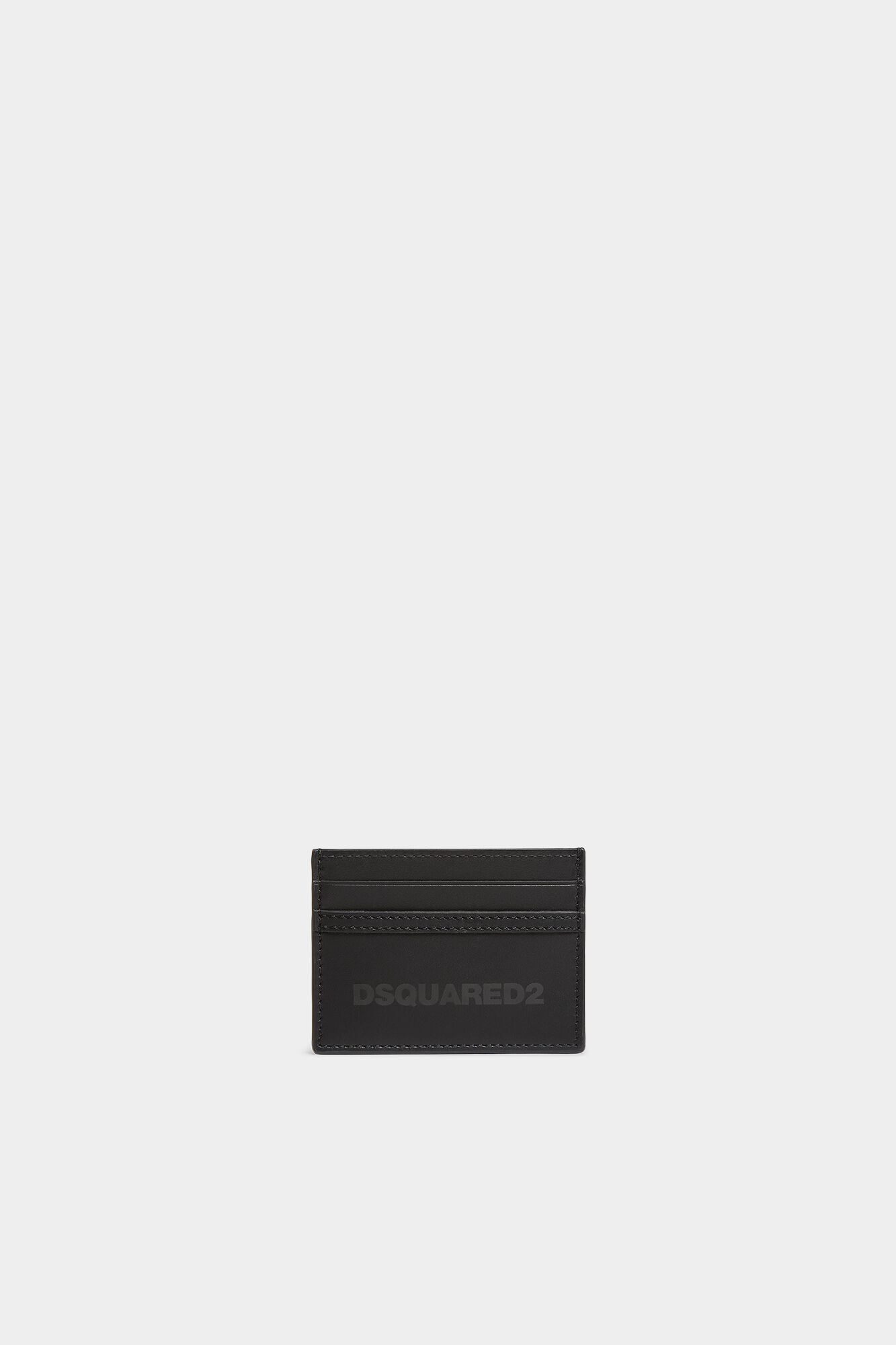 Deep Black Leather Credit Card Holder