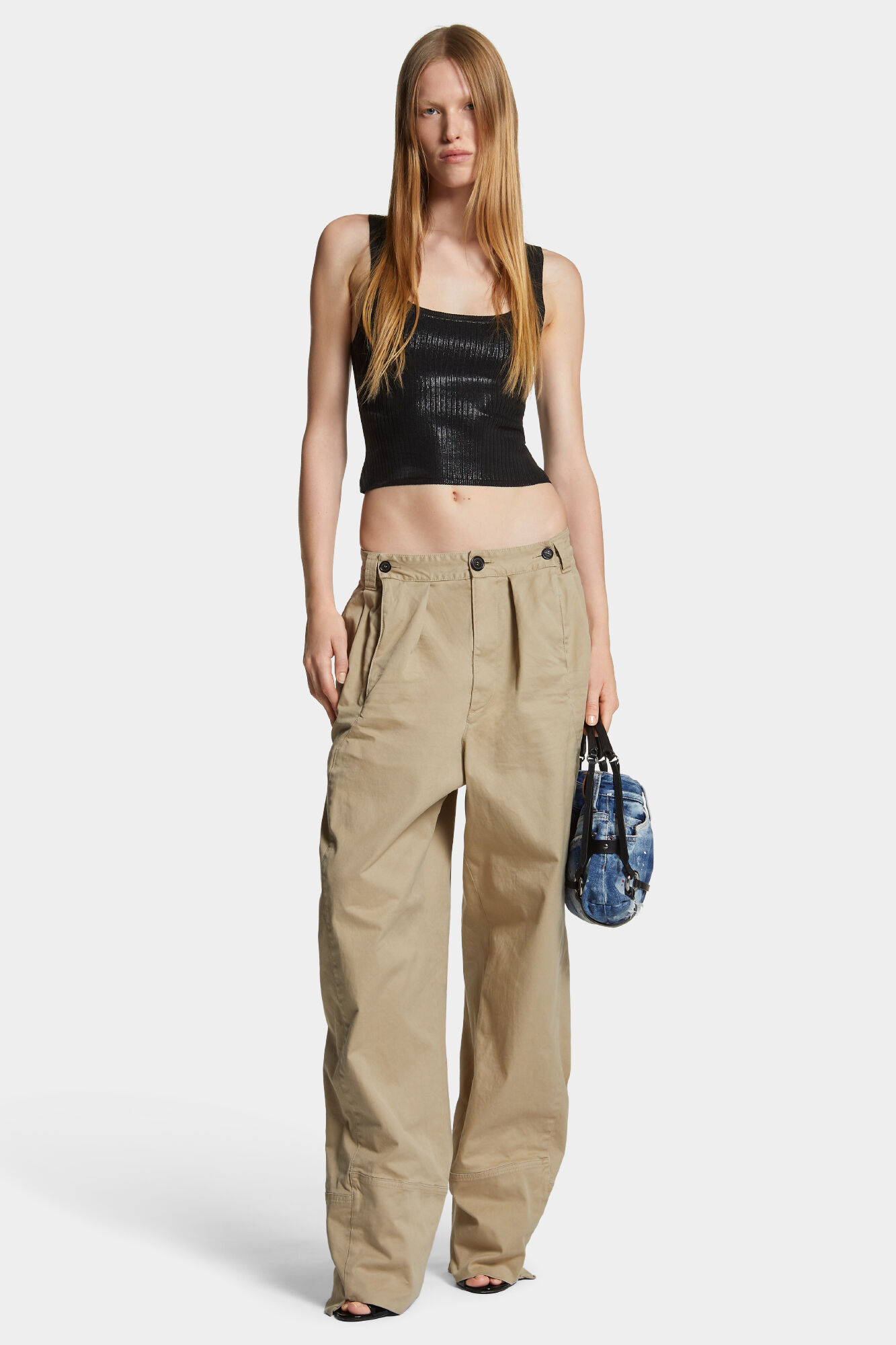 Coated Knit Tank Top