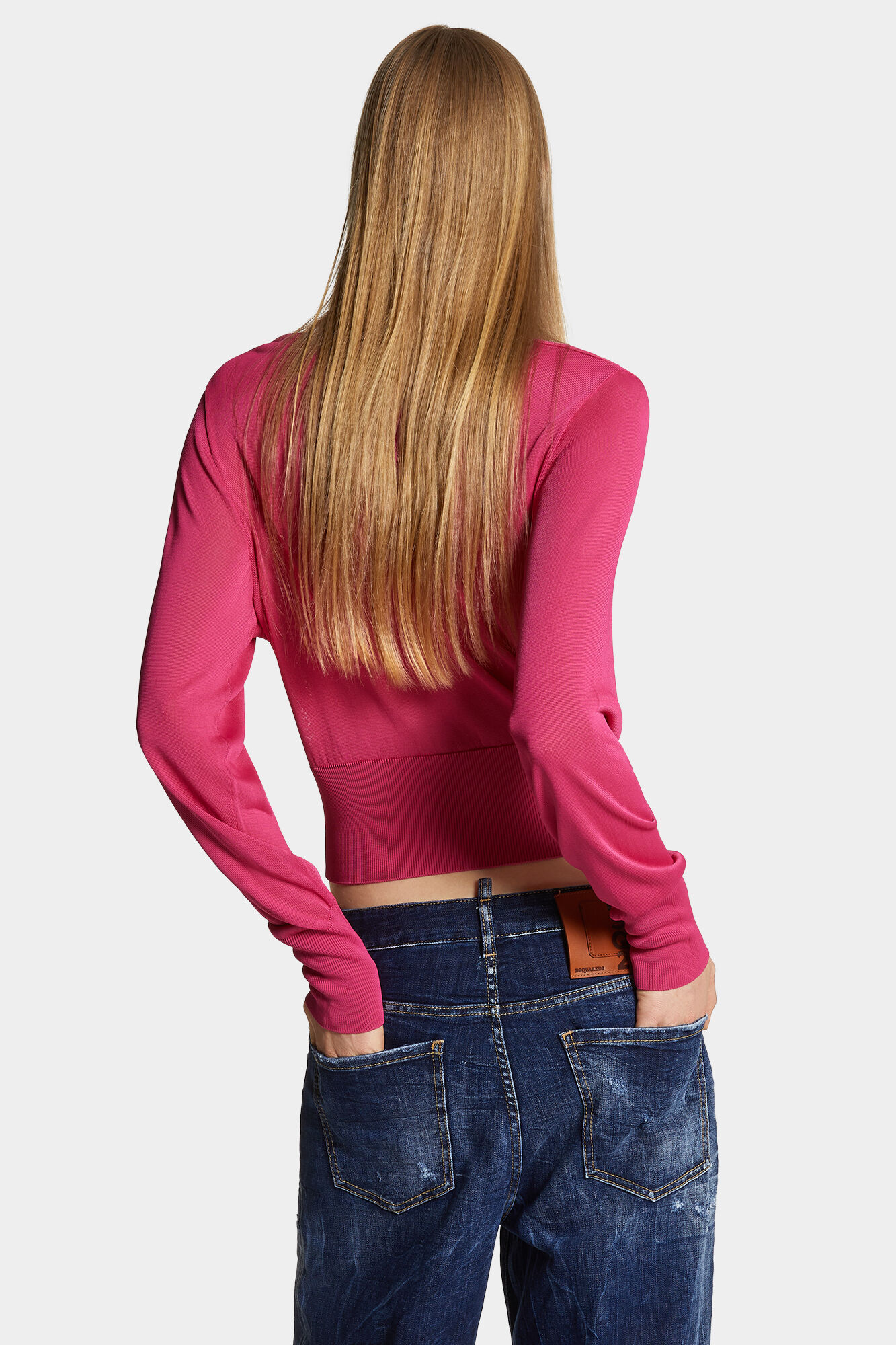 Draped V-Neck Pullover