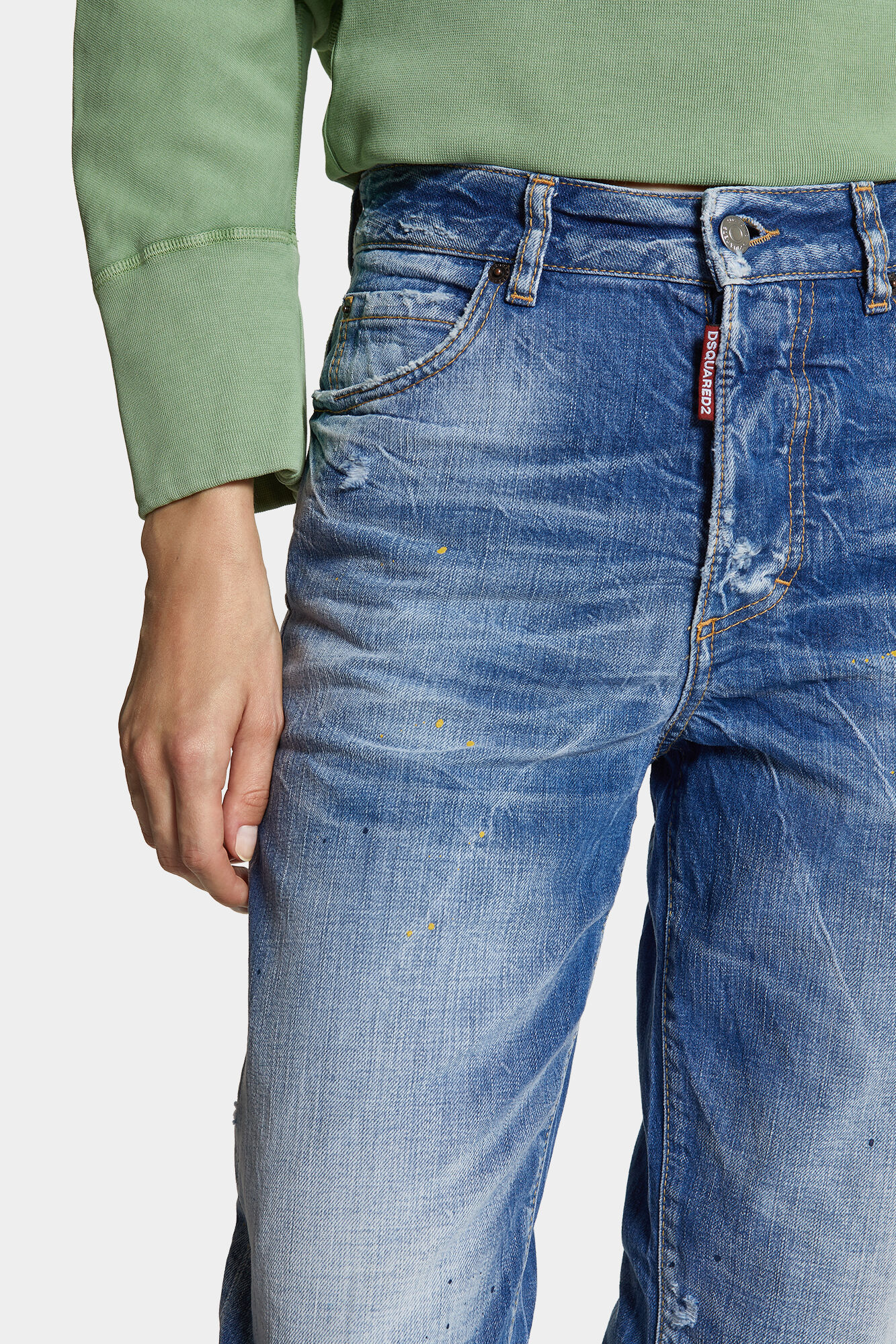 Light Clean Baby Blue Wash Boston Jeans