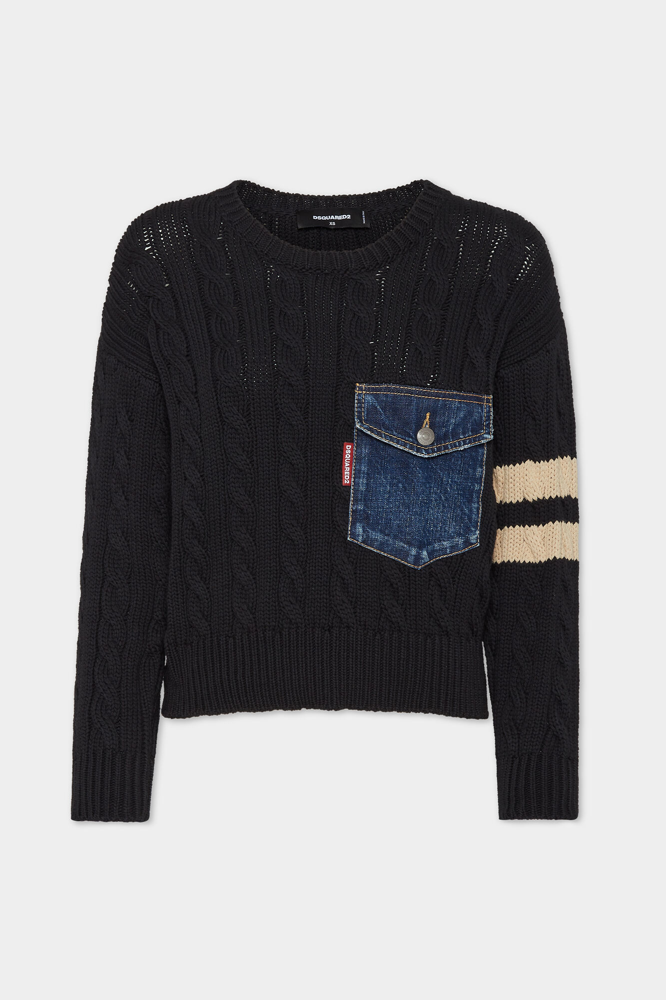 Denim Mix Pullover