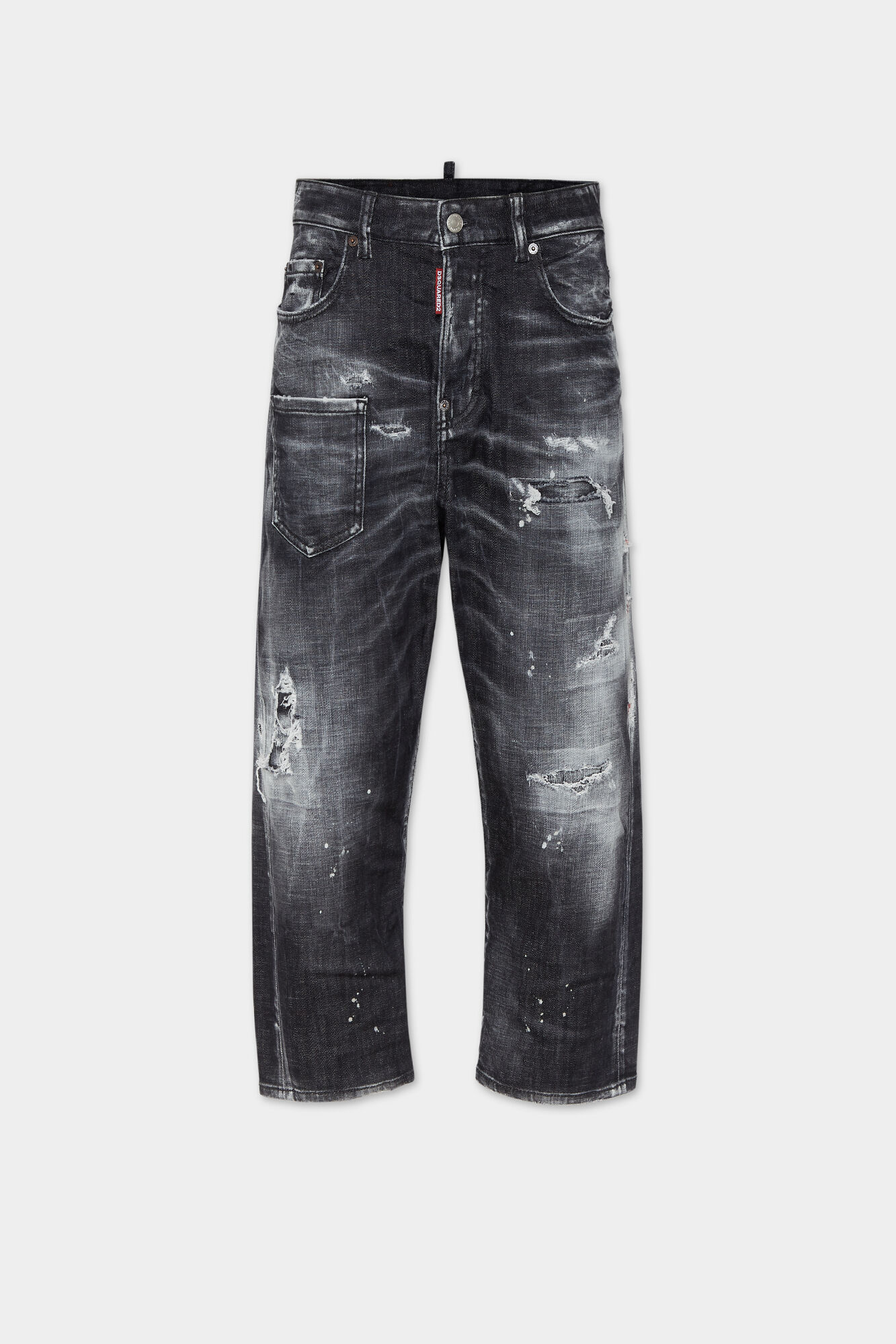 Black Rocky Mountains Wash Kawaii Jeans