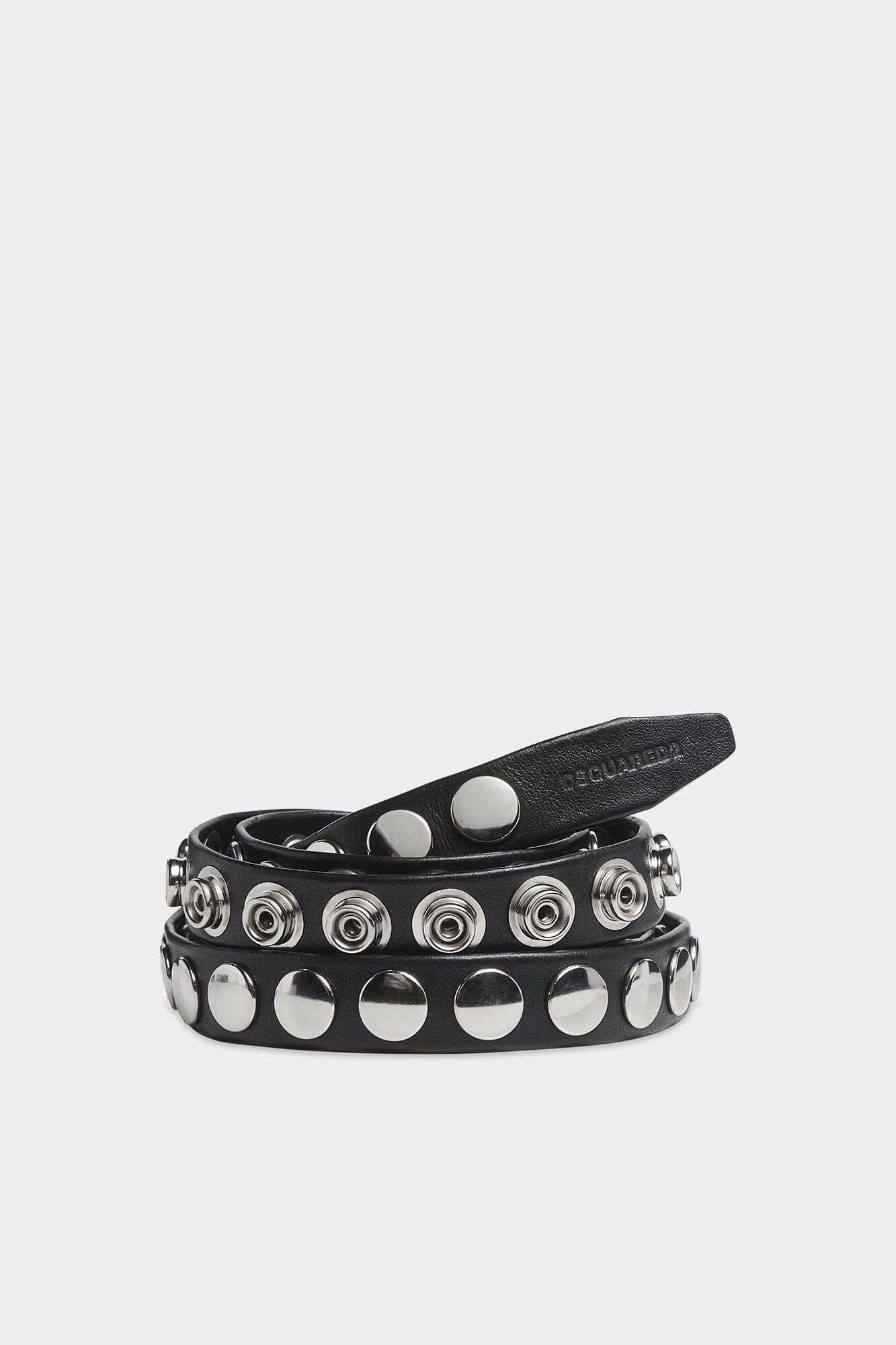 Allover Studs Snap Button Belt