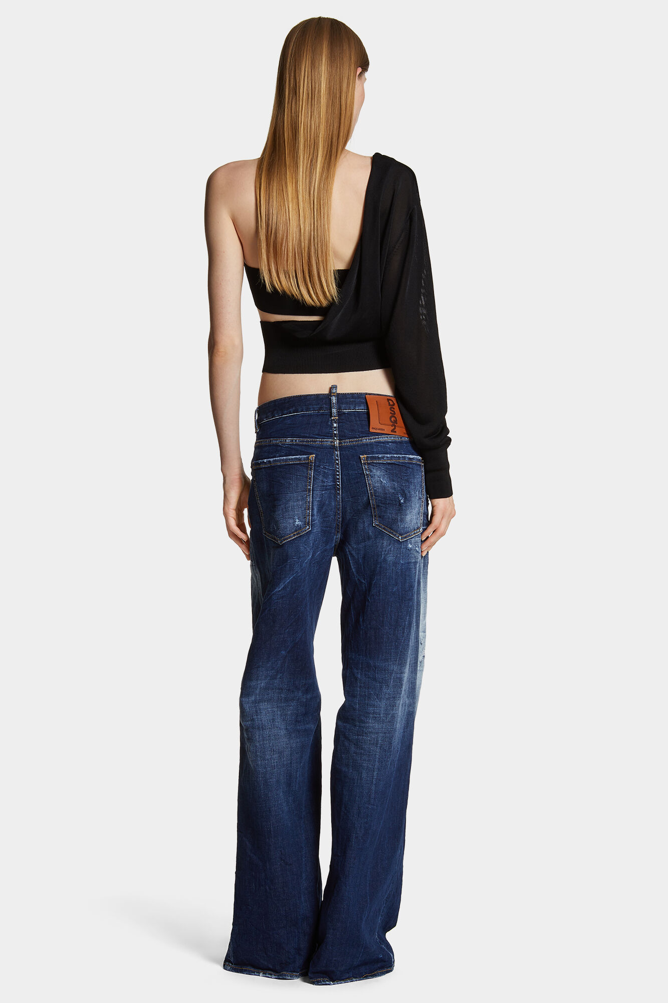 Dark White Line Wash Traveller Jeans