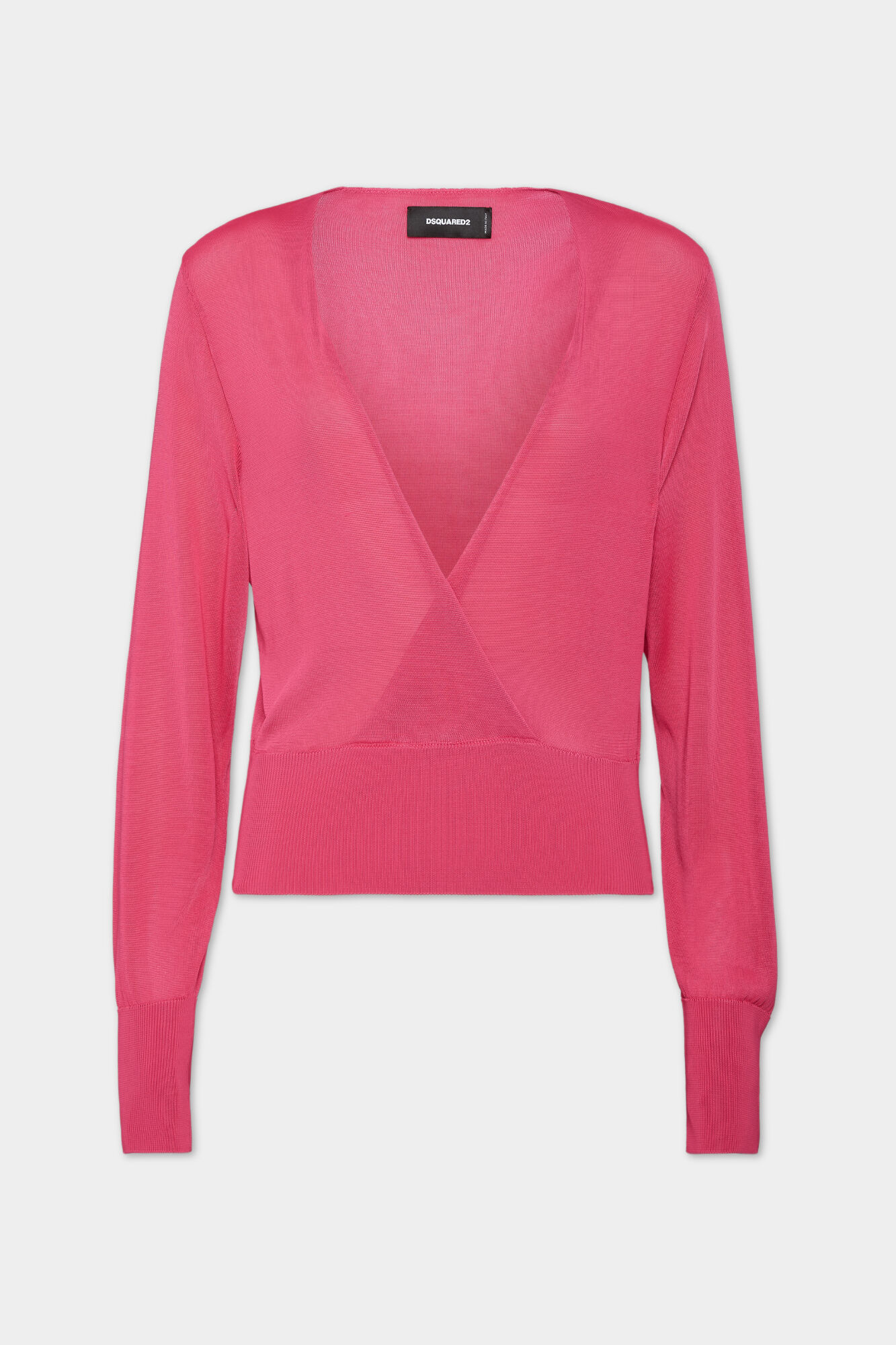 Draped V-Neck Pullover