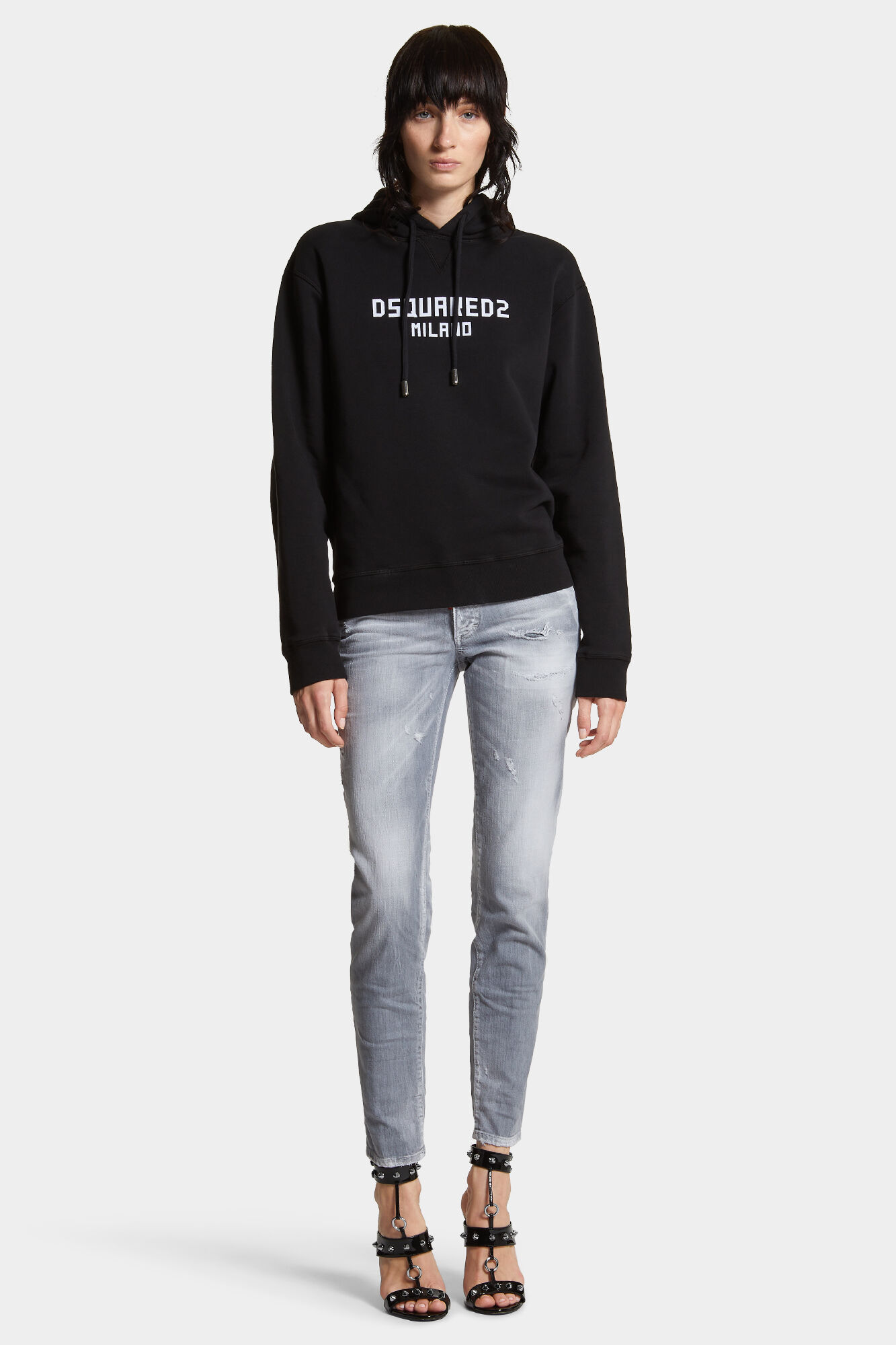 Brushed Grey Wash Medium Waist Jennifer Jeans