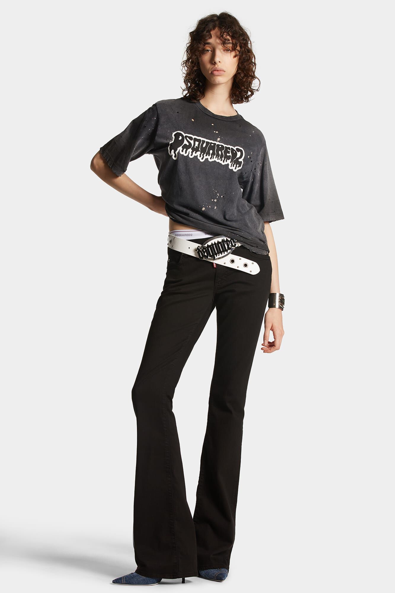 Black Bull Medium Waist Flare Twiggy Jeans