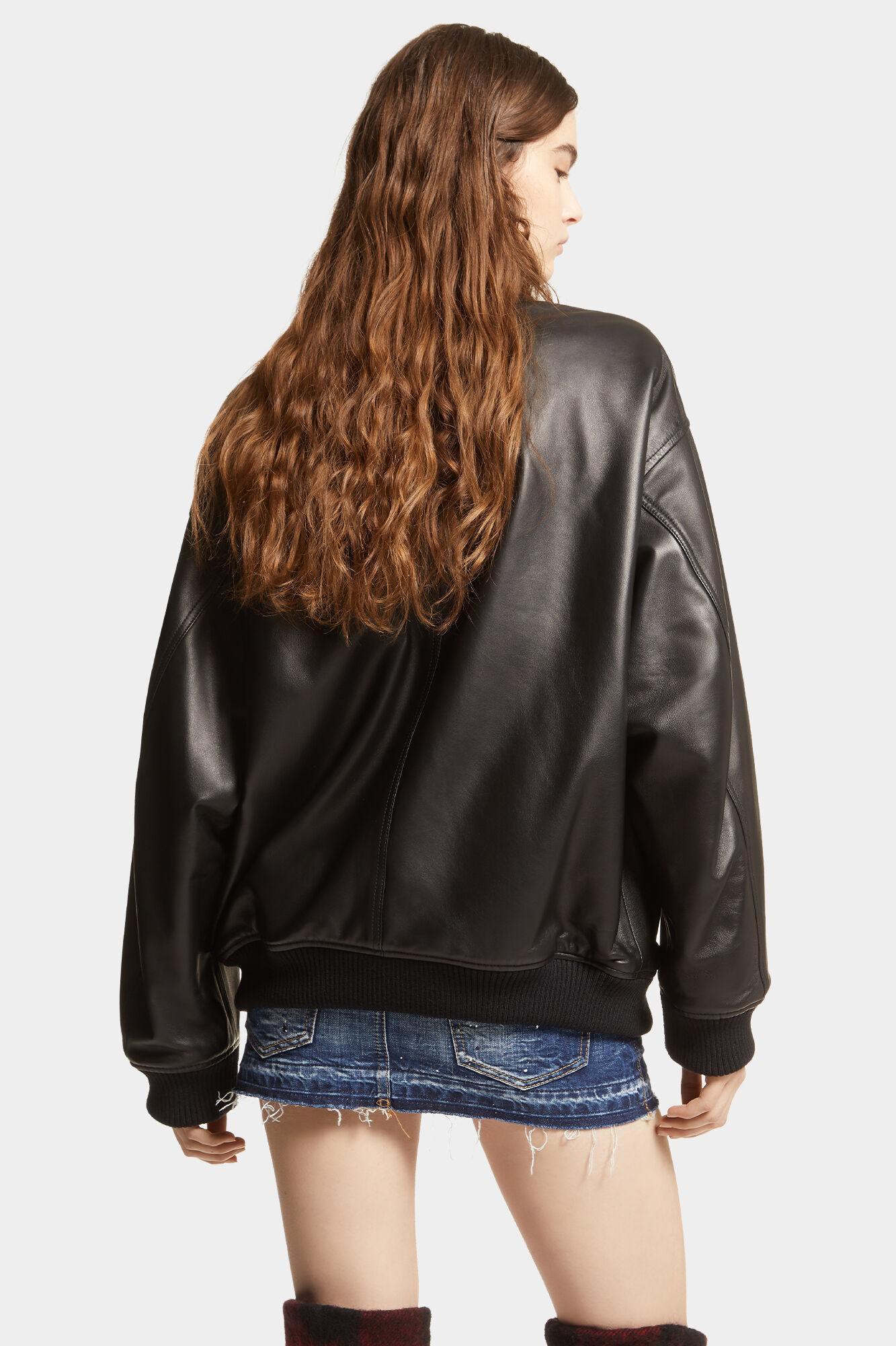 Leather Oversize Cyprus Bomber
