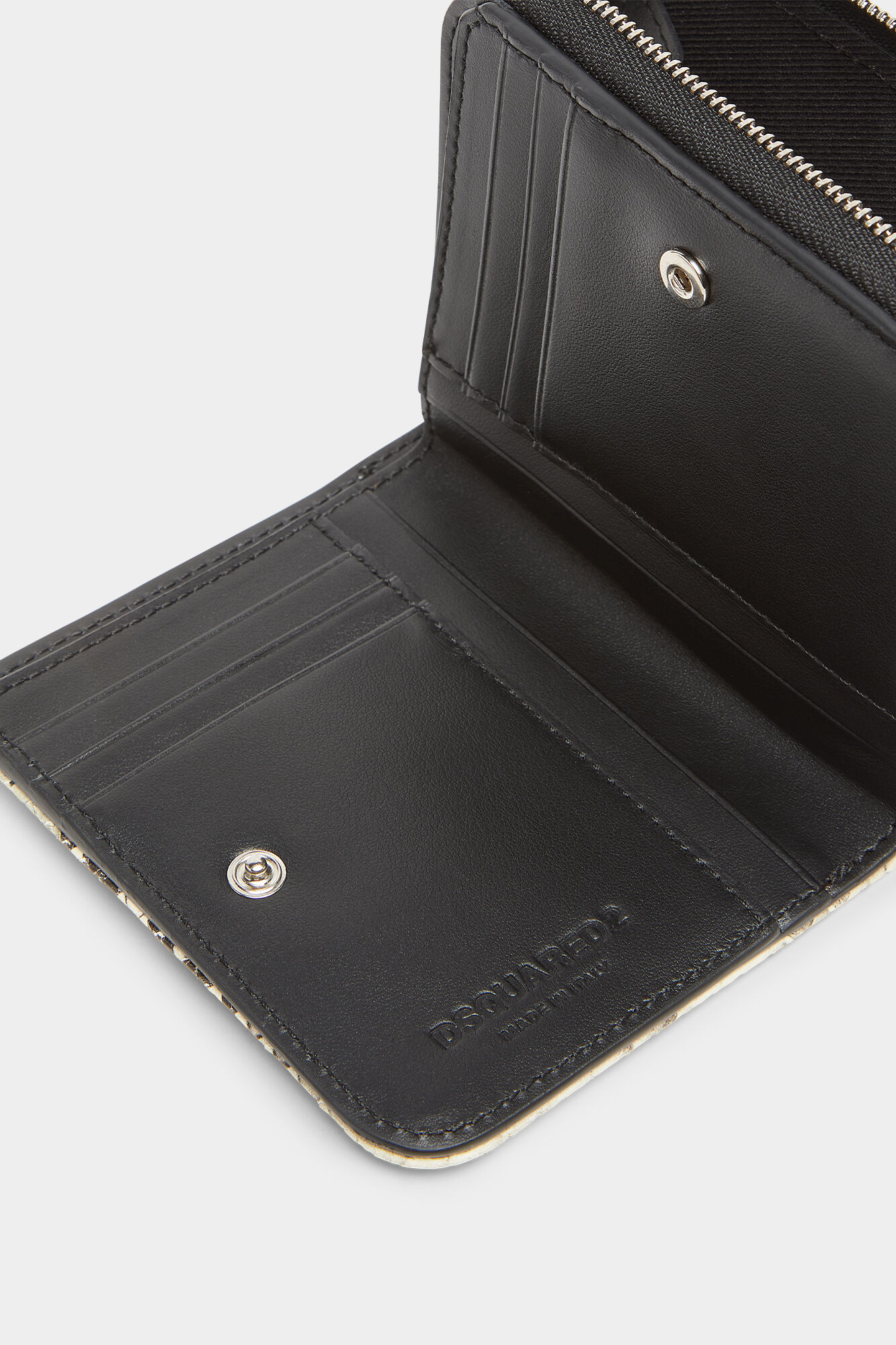 Python Gothic Dsquared2 Leather Zip Wallet