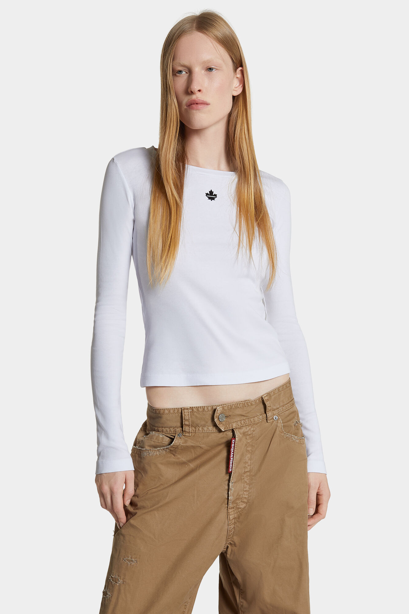 Long Mini Fit Maple Leaf T-Shirt