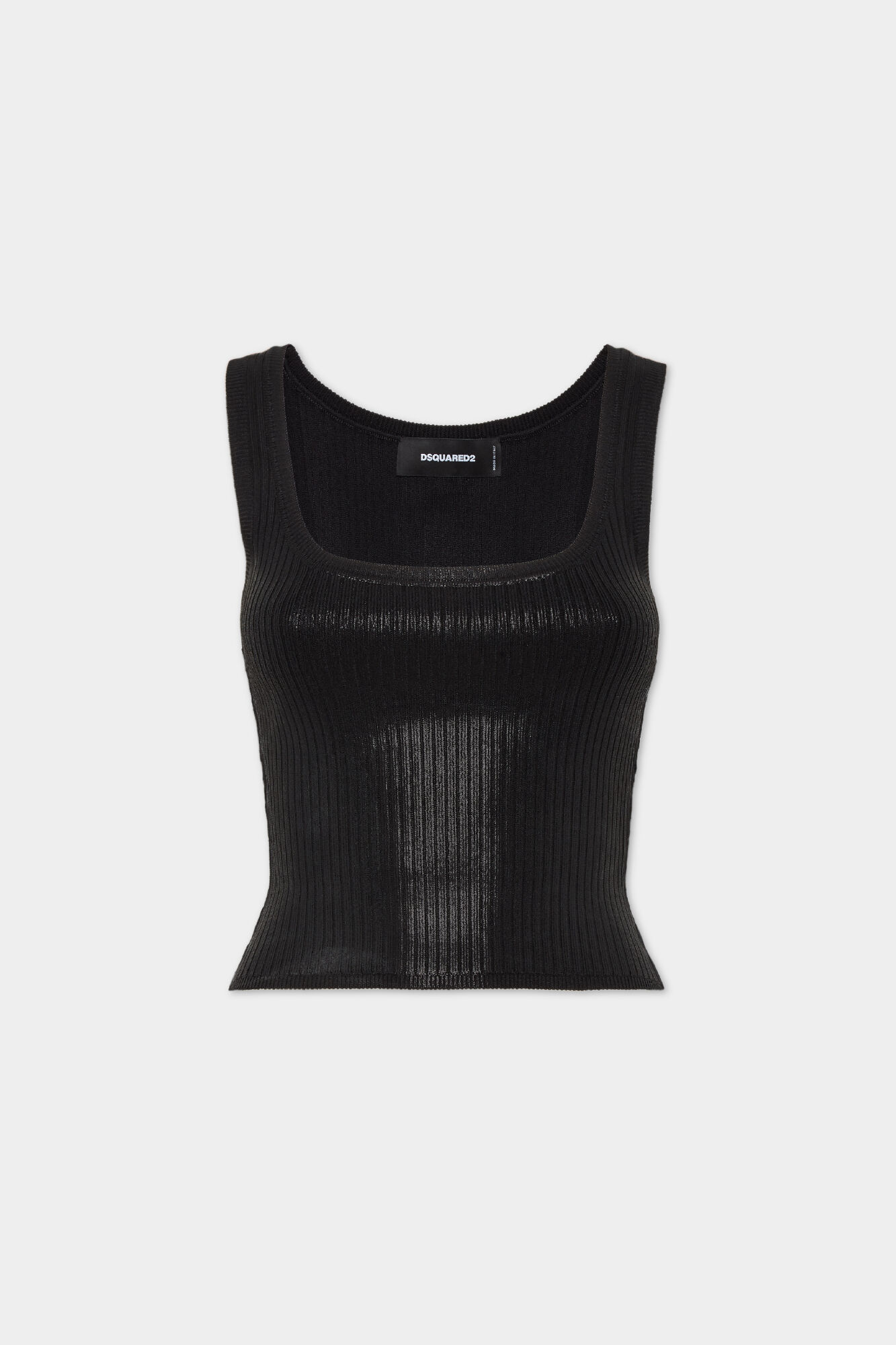 Coated Knit Tank Top