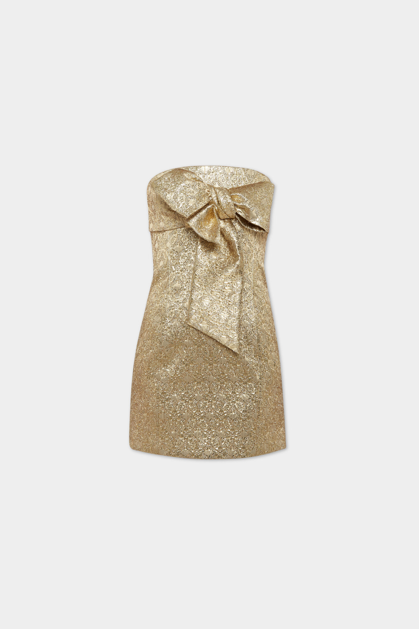 Fame Gold Bow Dress
