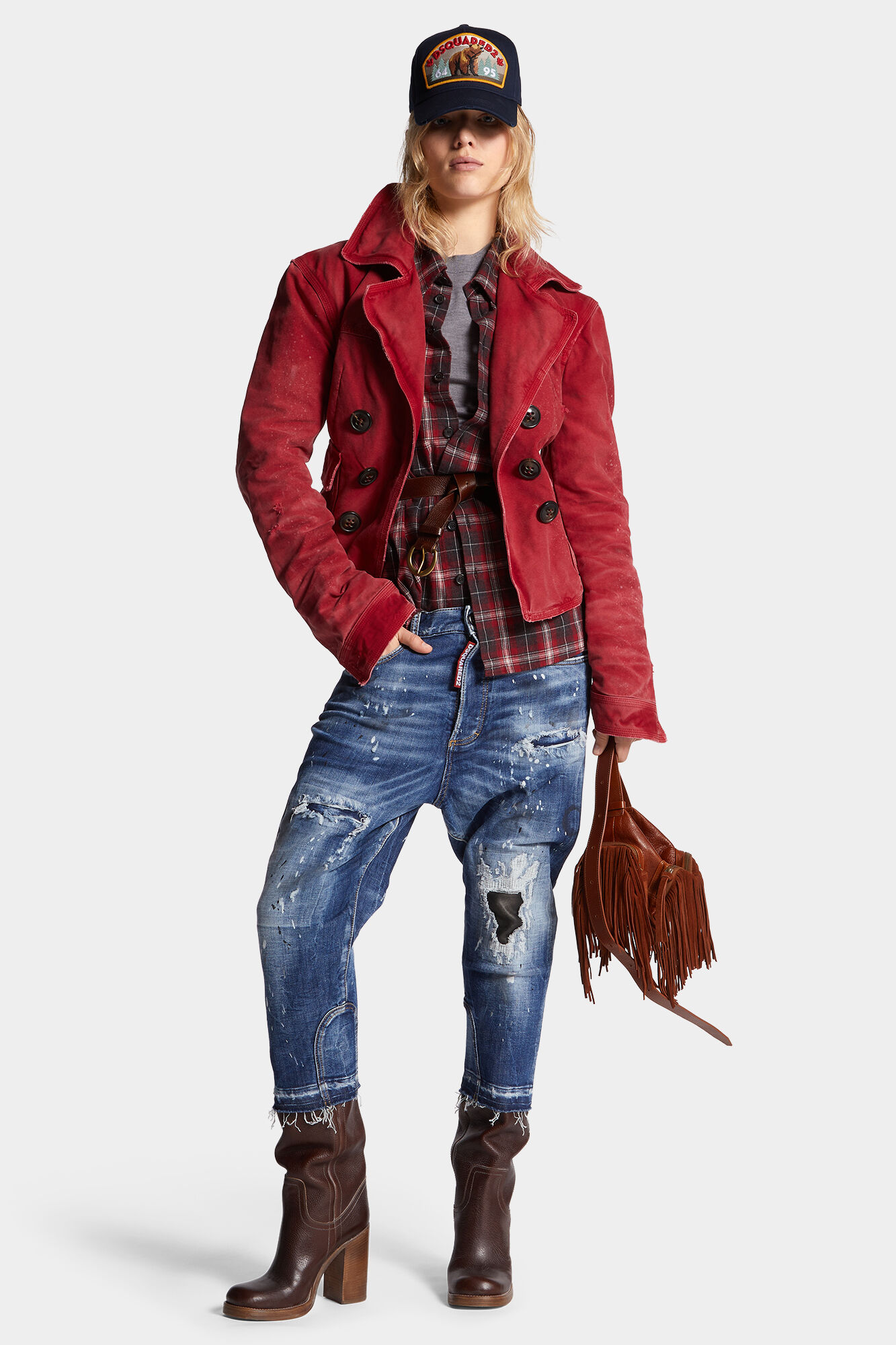 Medium Ripped Wash Baby Carpenter Jeans