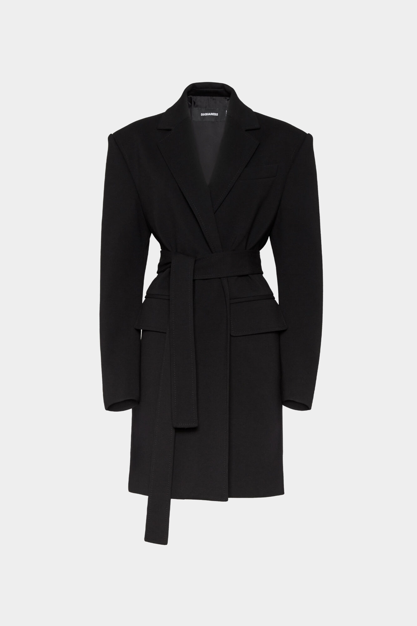 Jersey Waist Tie Coat