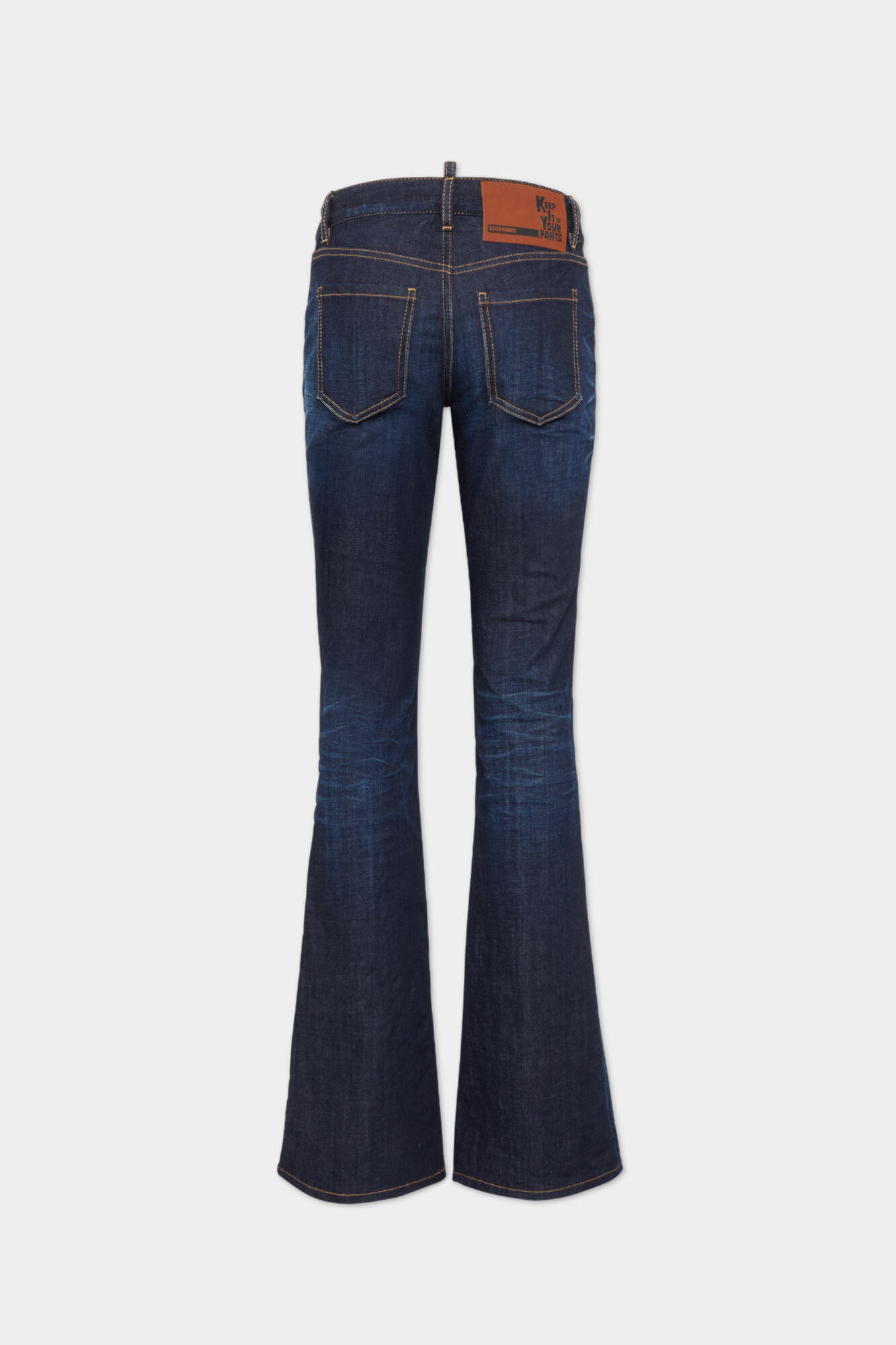 Dark Urban Wash Medium Waist Flare Jeans
