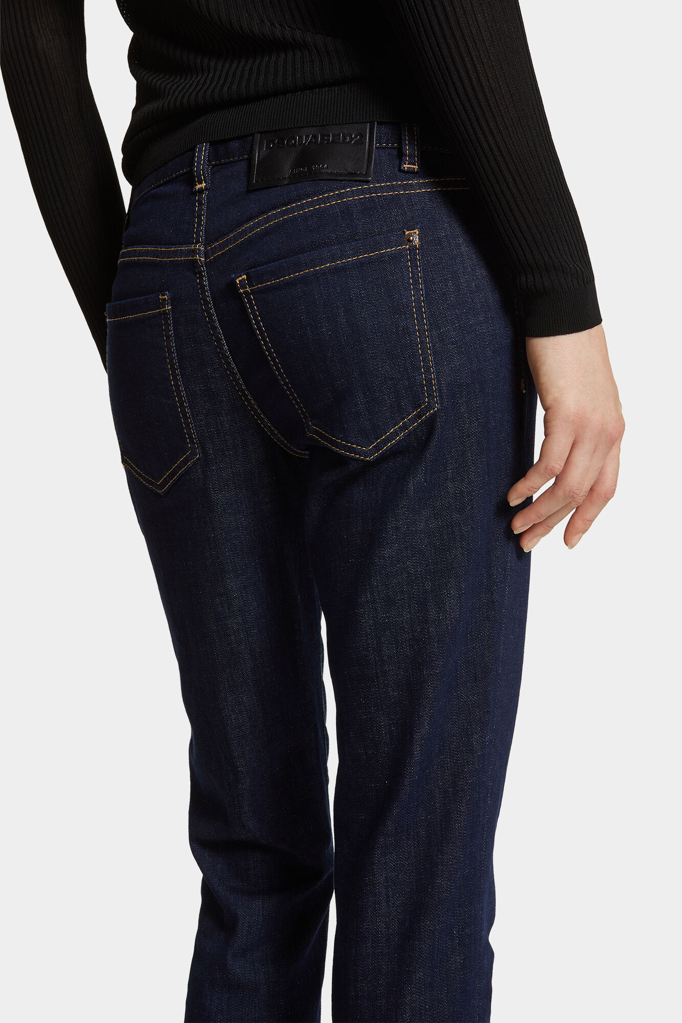 Dark Rinse Wash Medium Waist Twiggy Jeans