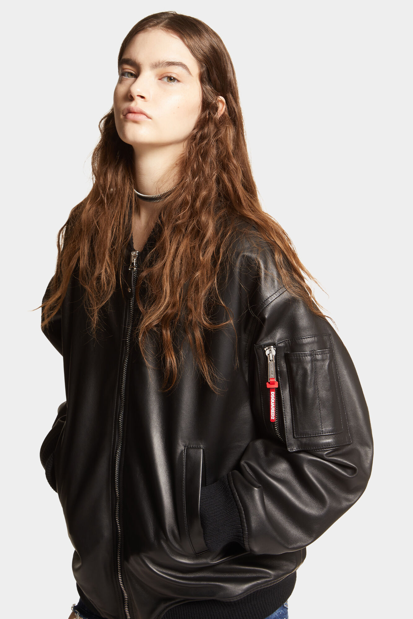 Leather Oversize Cyprus Bomber
