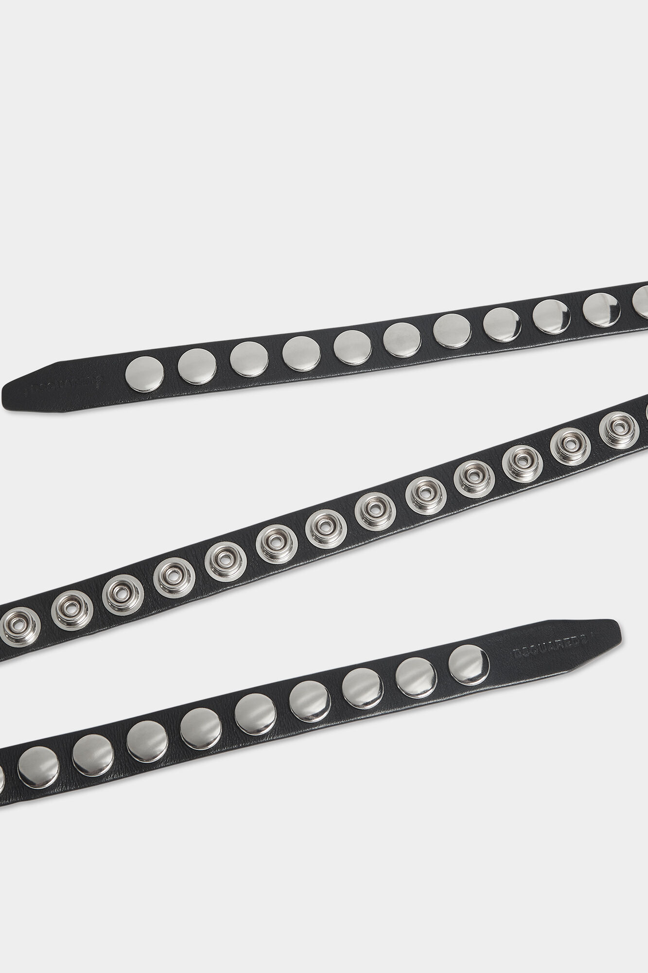 Allover Studs Snap Button Belt