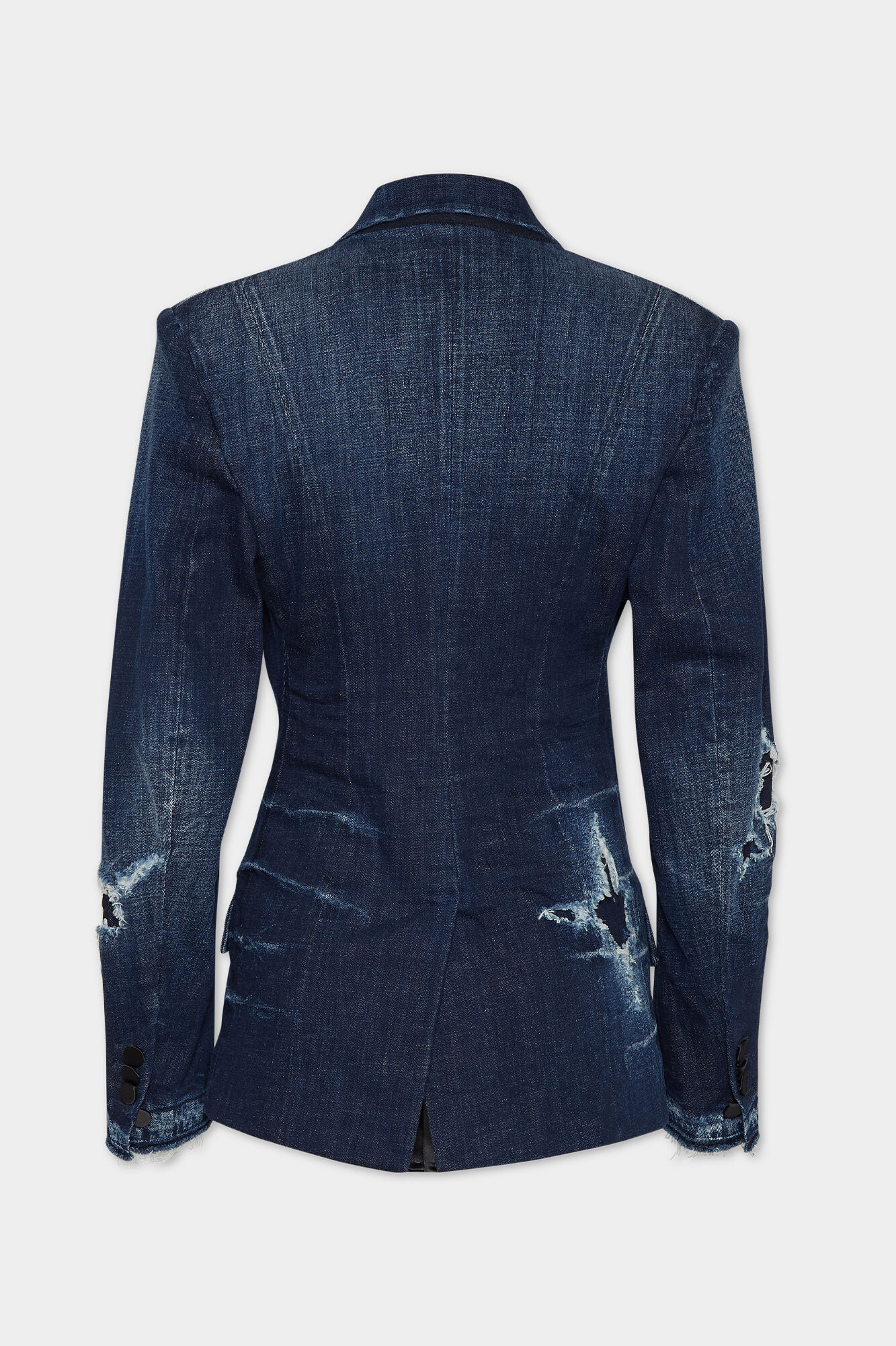 Dark Ripped Wash Dark Ripped Tuxedo Blazer
