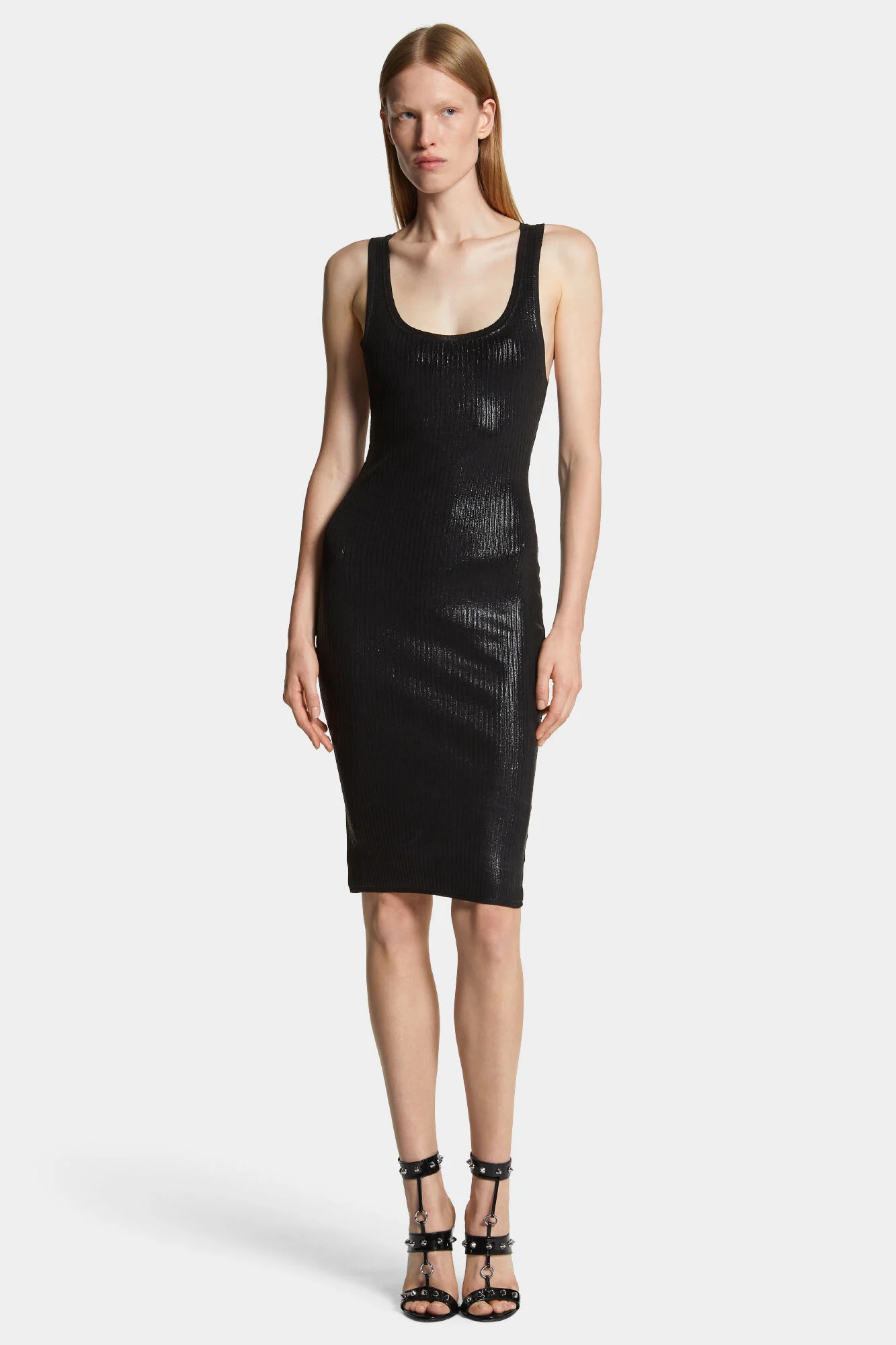 Shimmer Knit Midi Dress