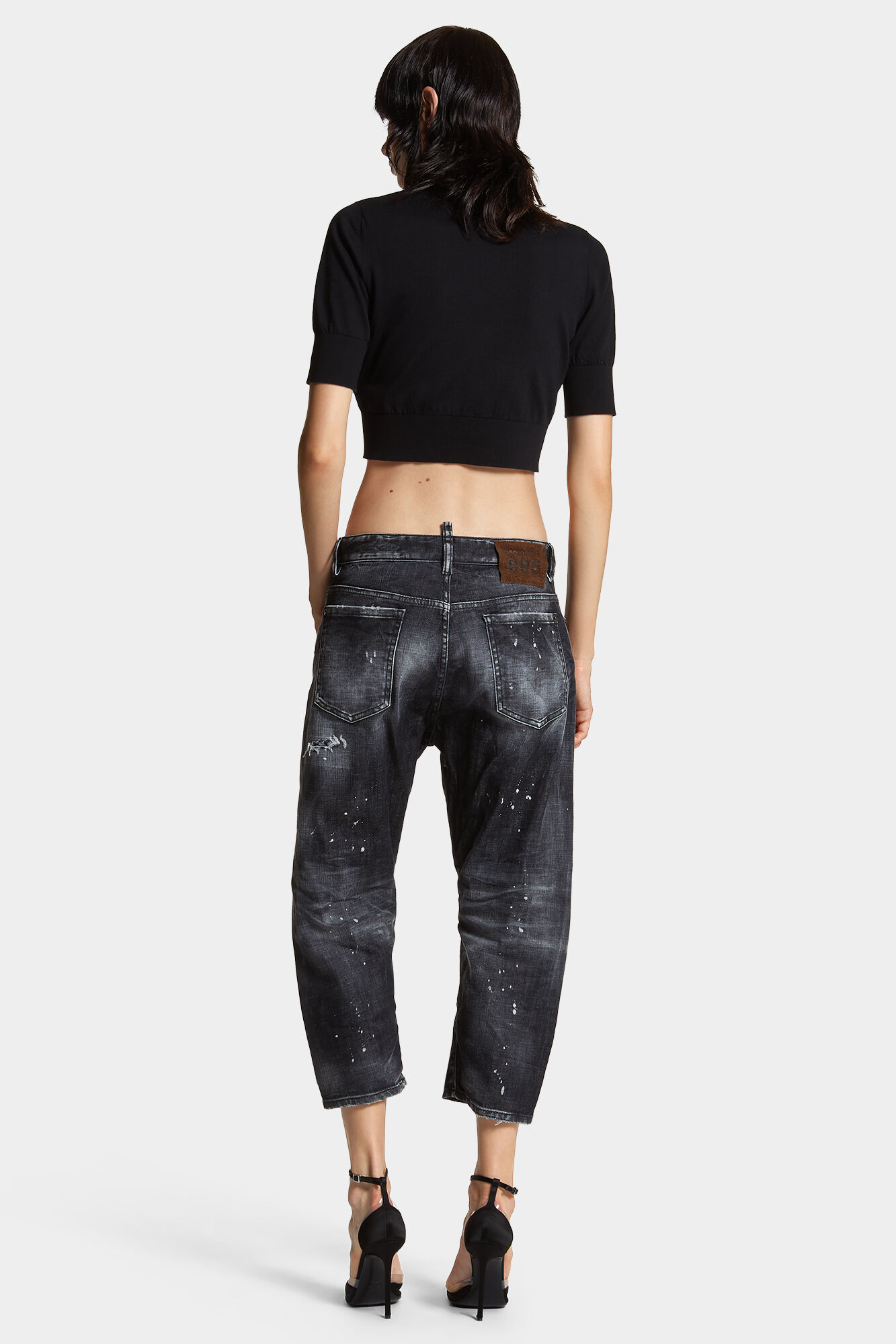 Black Rocky Mountains Wash Kawaii Jeans