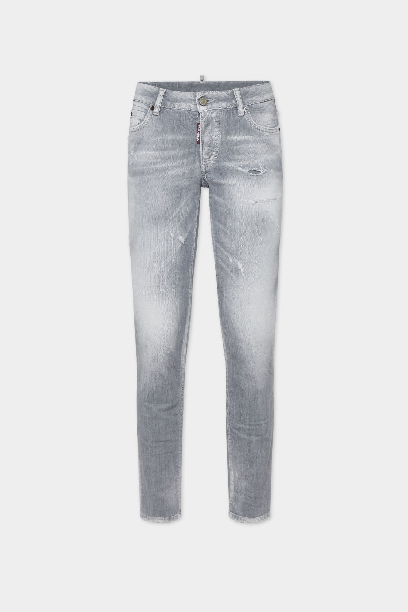 Brushed Grey Wash Medium Waist Jennifer Jeans