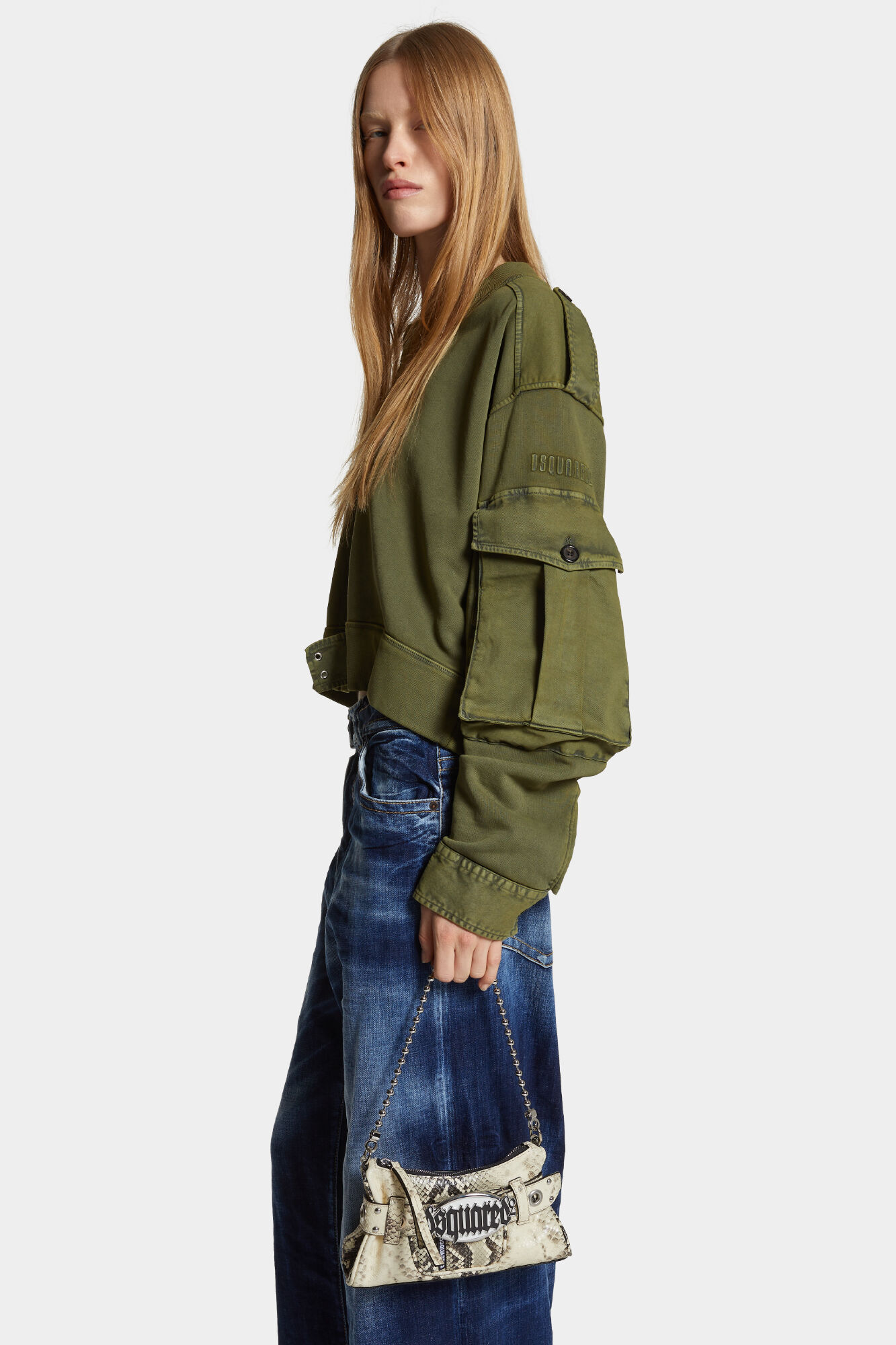 Python Gothic Dsquared2 Clutch