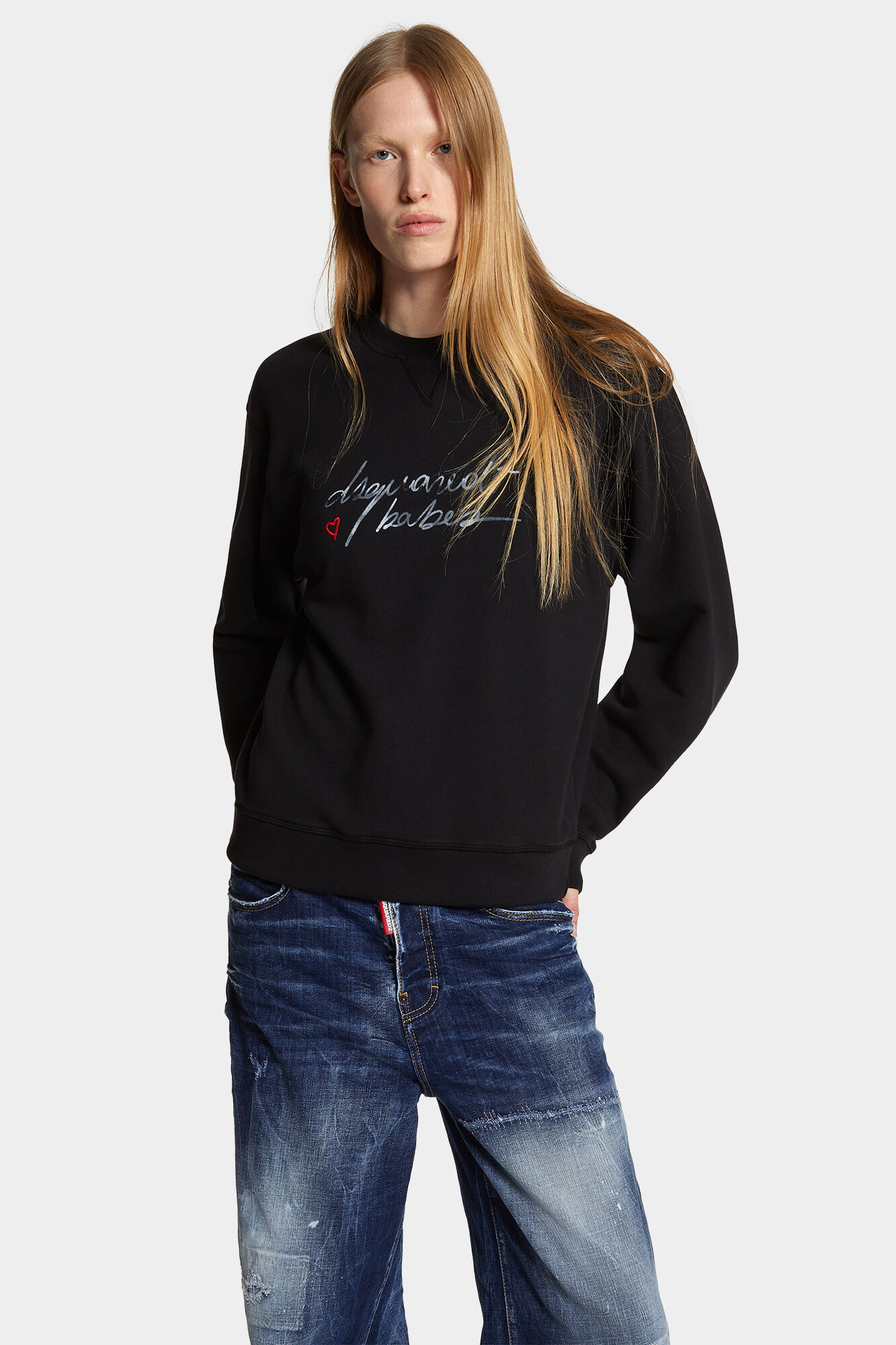 Dyed Just Right Fit Babes Sweatshirt