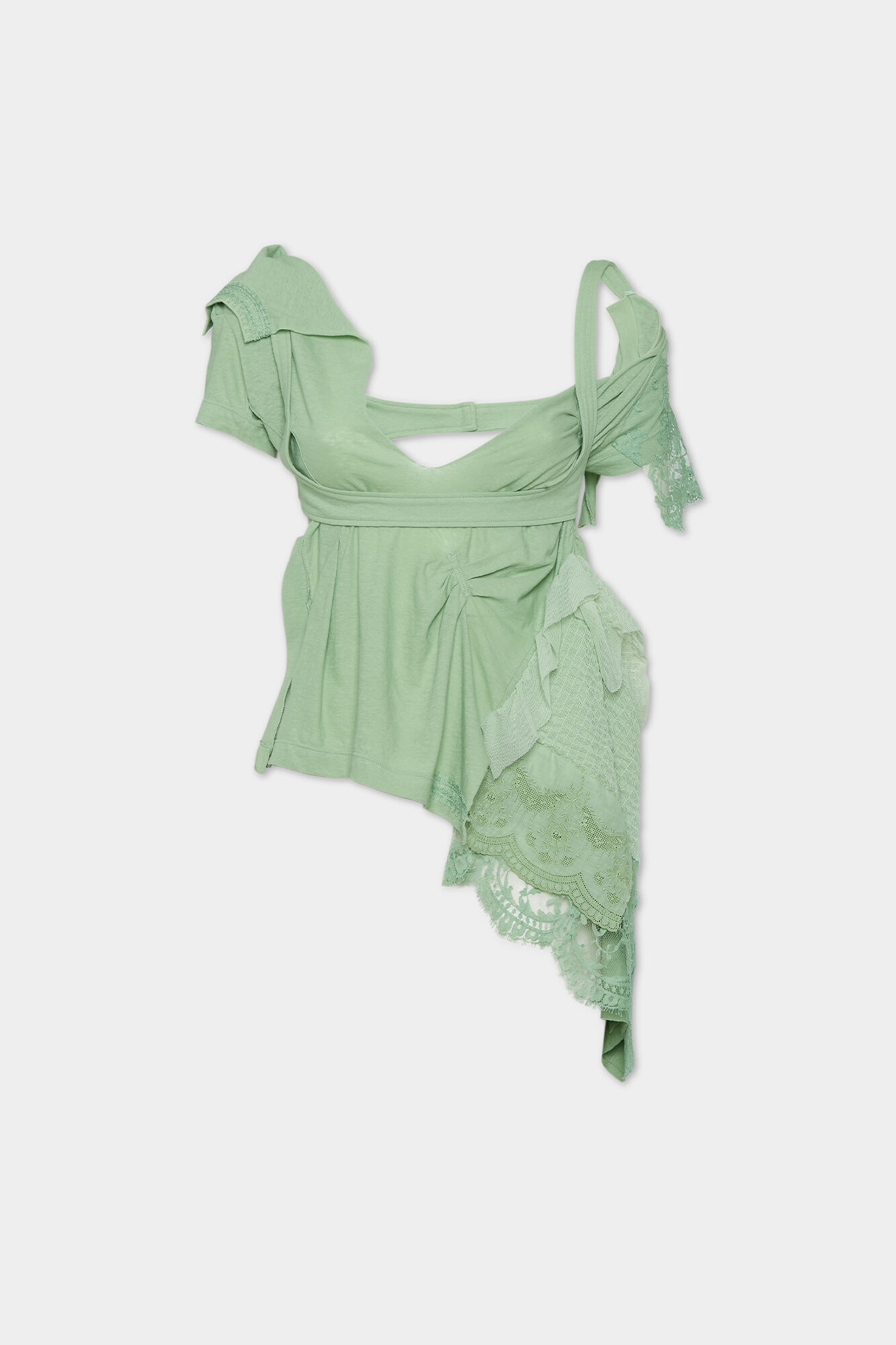 Dyed Jersey Deconstructed Top