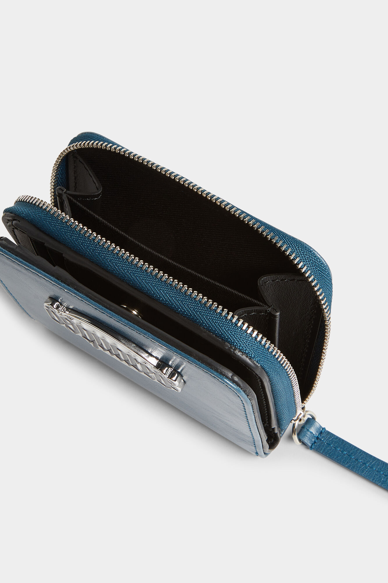 Gothic Dsquared2 Leather Zip Wallet