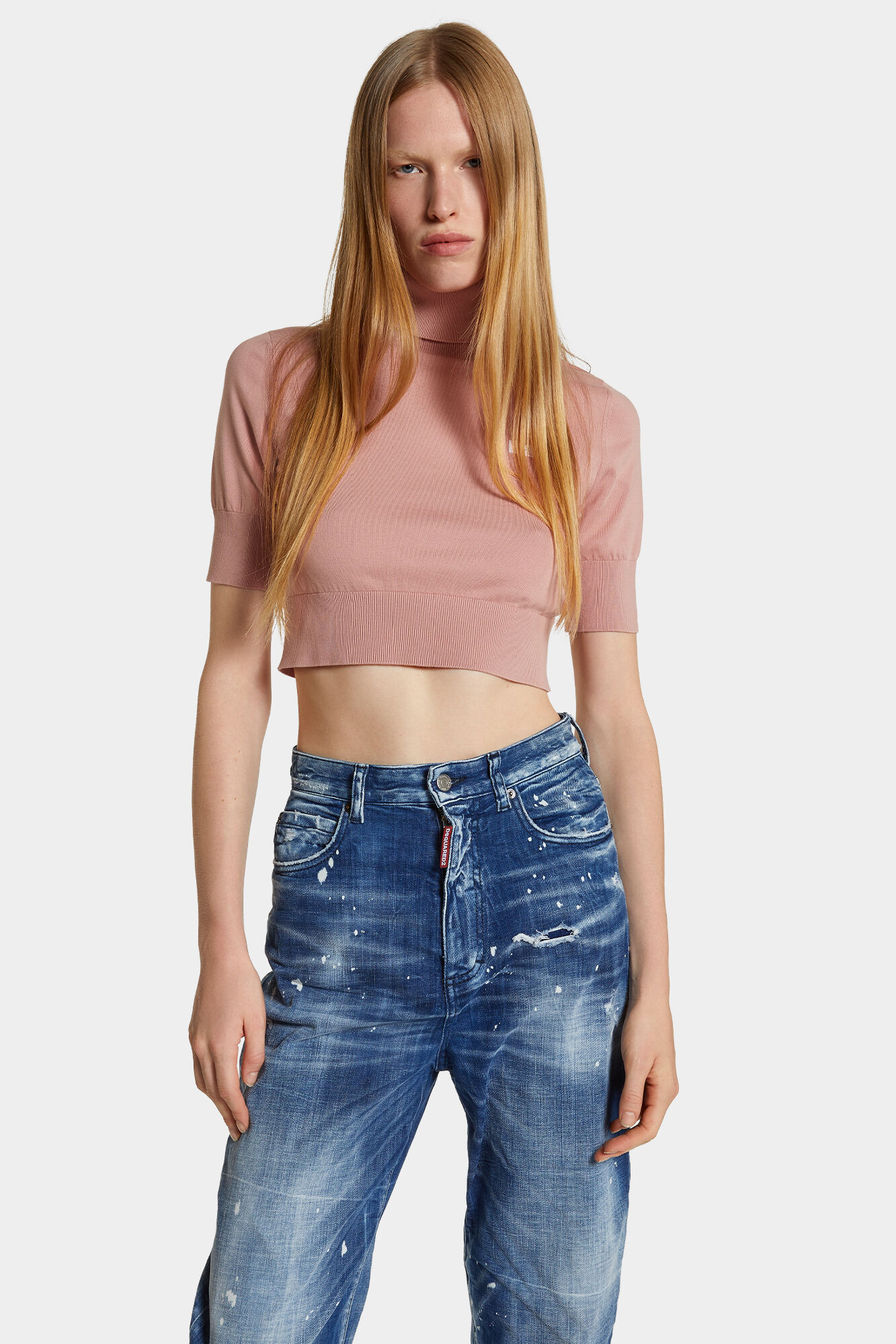 Cropped D2 Turtleneck