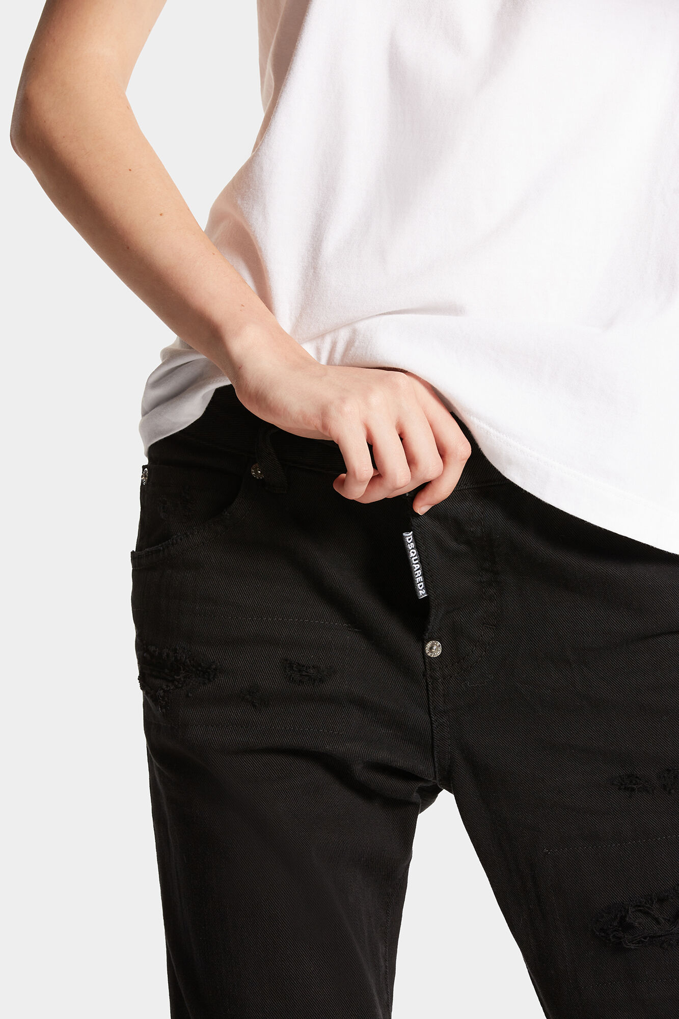 Dyed Ripped Cool Girl Jeans