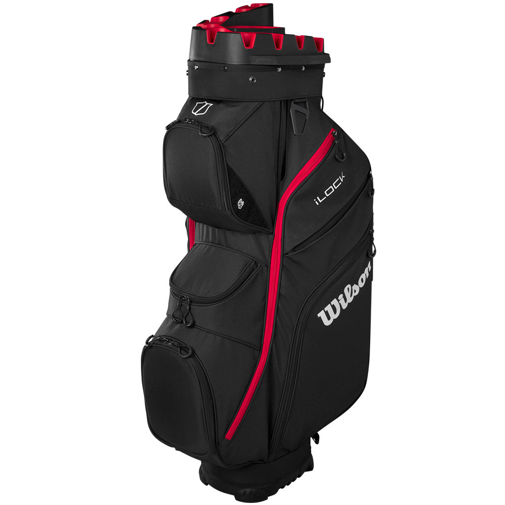 Wilson I-Lock Cart Bag – Black/Red