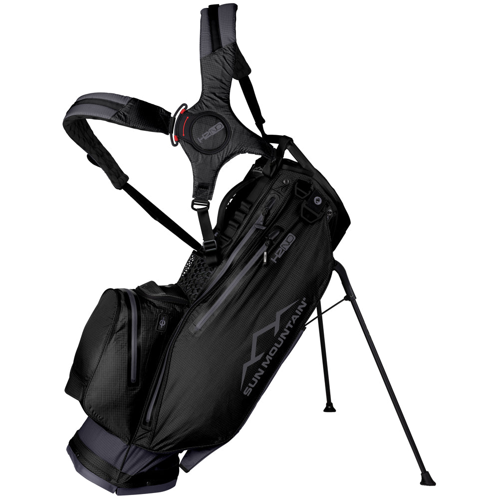 Sun Mountain H2NO 14-Way Lite Waterproof Stand Bag – Steel/Black