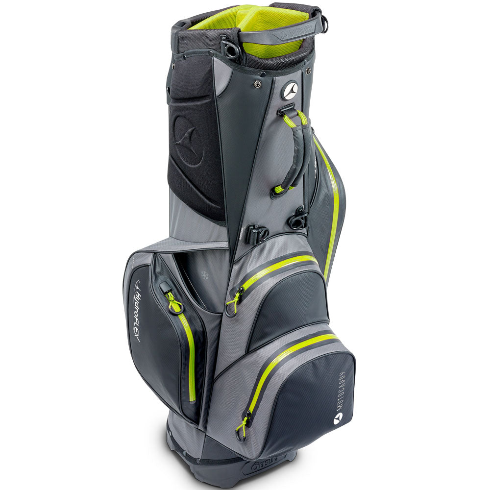 Motocaddy Hydroflex Waterproof Stand Bag – Charcoal/Lime