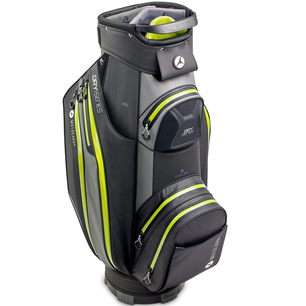 Motocaddy Dry Series Cart Waterproof Bag – Charcoal/Lime