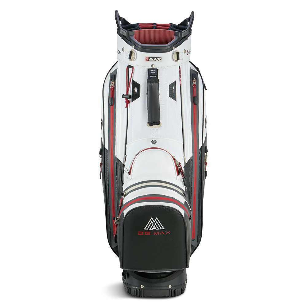 Big Max Aqua Tour 4 Waterproof Cart Bag – White/Black/Merlot