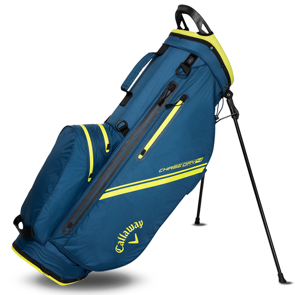 Callaway Chase 14 Dry Waterproof Stand Bag – Navy/Florescent Yellow