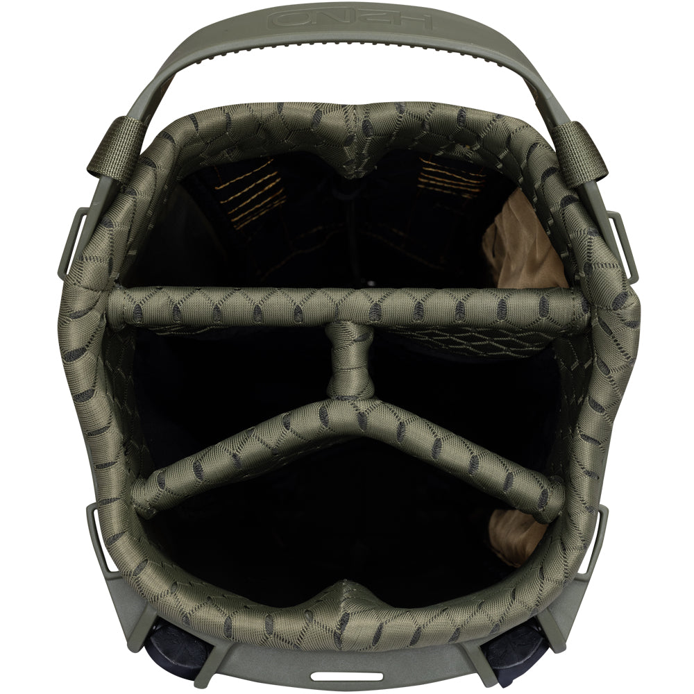 Sun Mountain H2NO Lite 4-Way Waterproof Stand Bag – Moss/Gold/Taxi