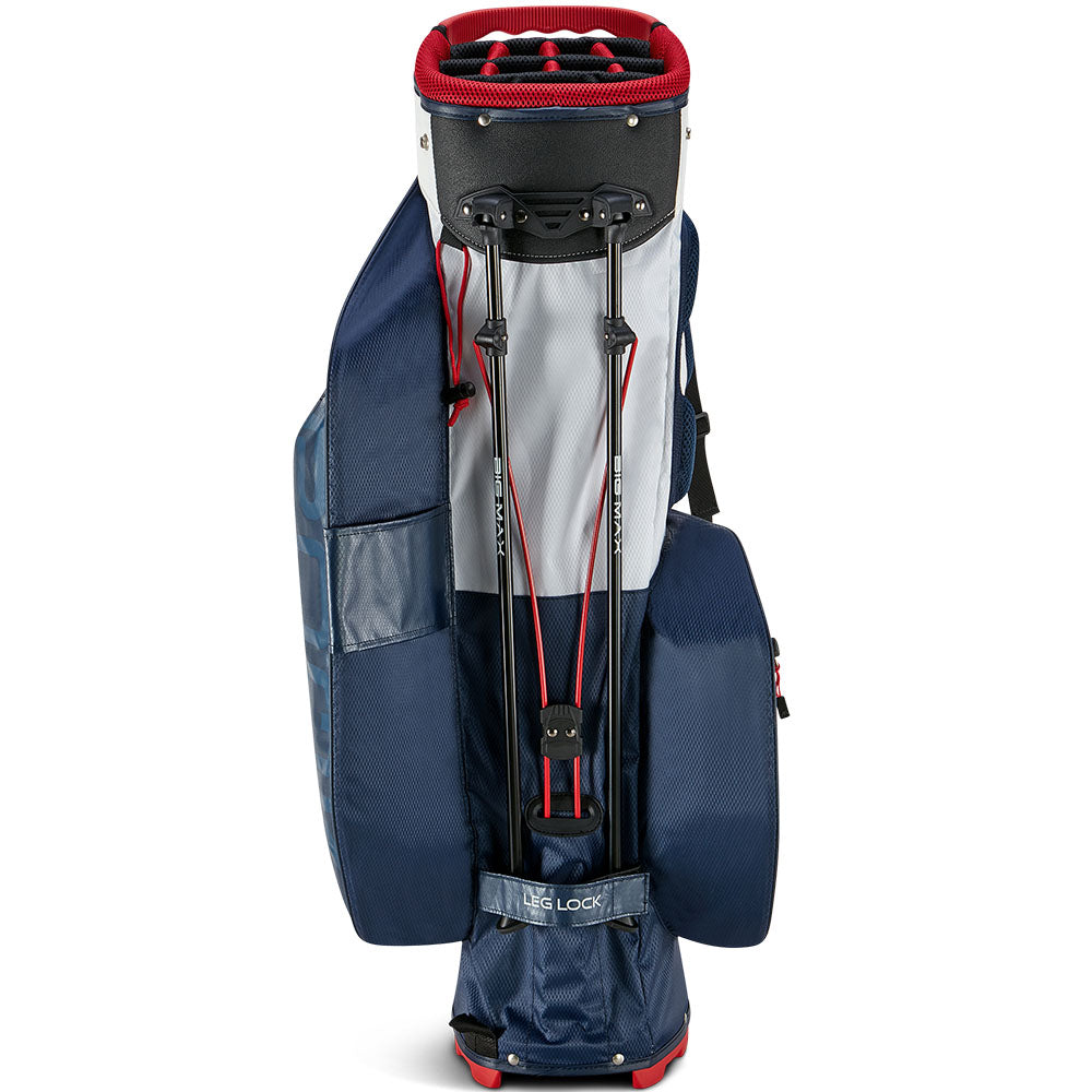 Big Max Aqua Hybrid 4 Waterproof Stand Bag – Navy/White/Red