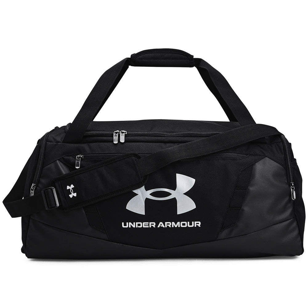 Under Armour Undeniable 5.0 Medium Duffle Bag – Black/Black/Metallic Silver