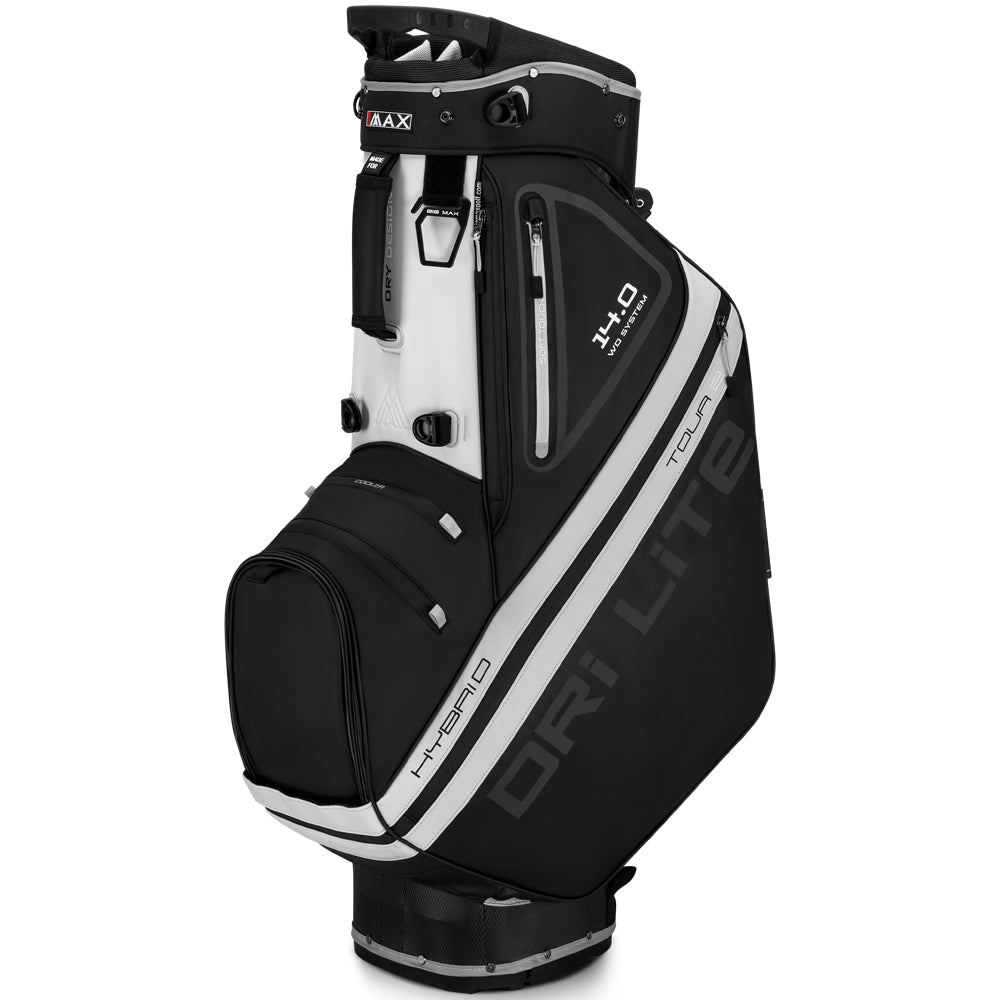 Big Max Dri Lite Hybrid Tour 2 Stand/Cart Bag – Black/Off White